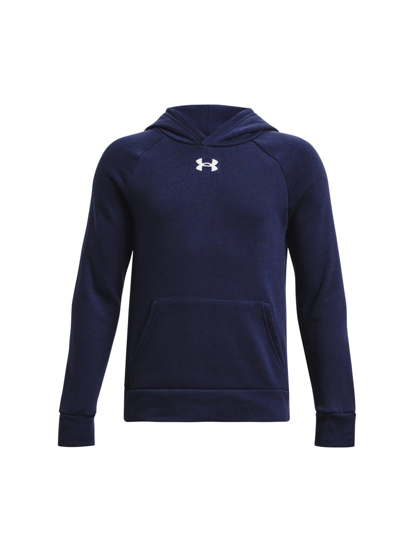 Image 6 of 6 of UNDER ARMOUR Boys Rival Fleece Hoodie - Navy