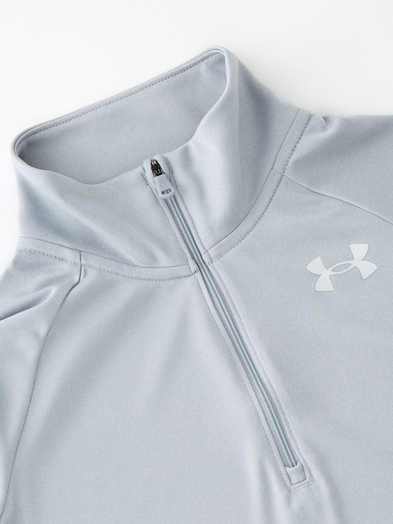 under-armour-girls-tech-graphic-12-zip-top-greyoutfit