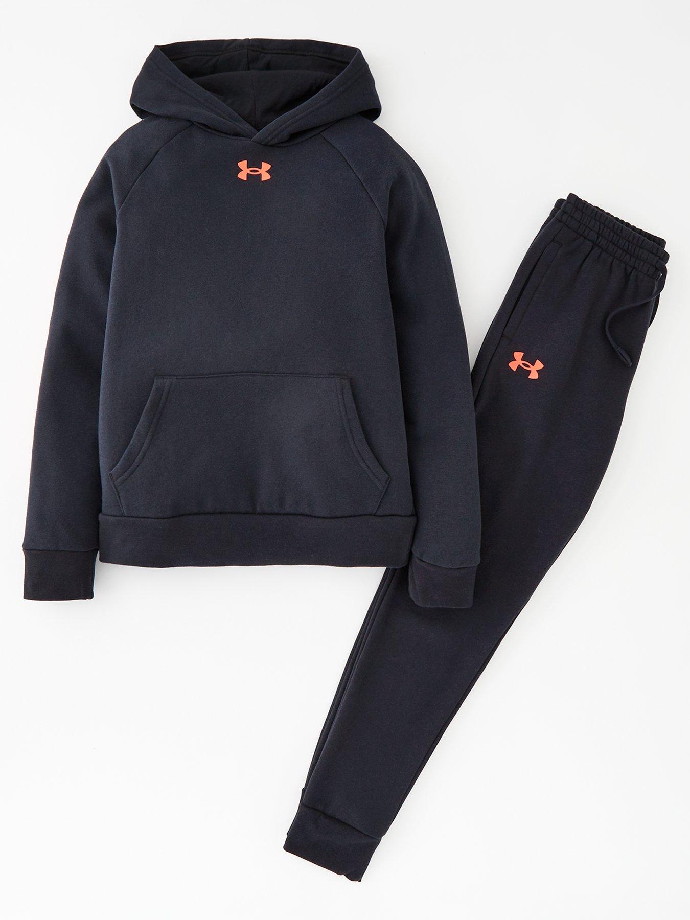 Younger Fleece Pullover Hoodie And Joggers 2-piece Set - Blue