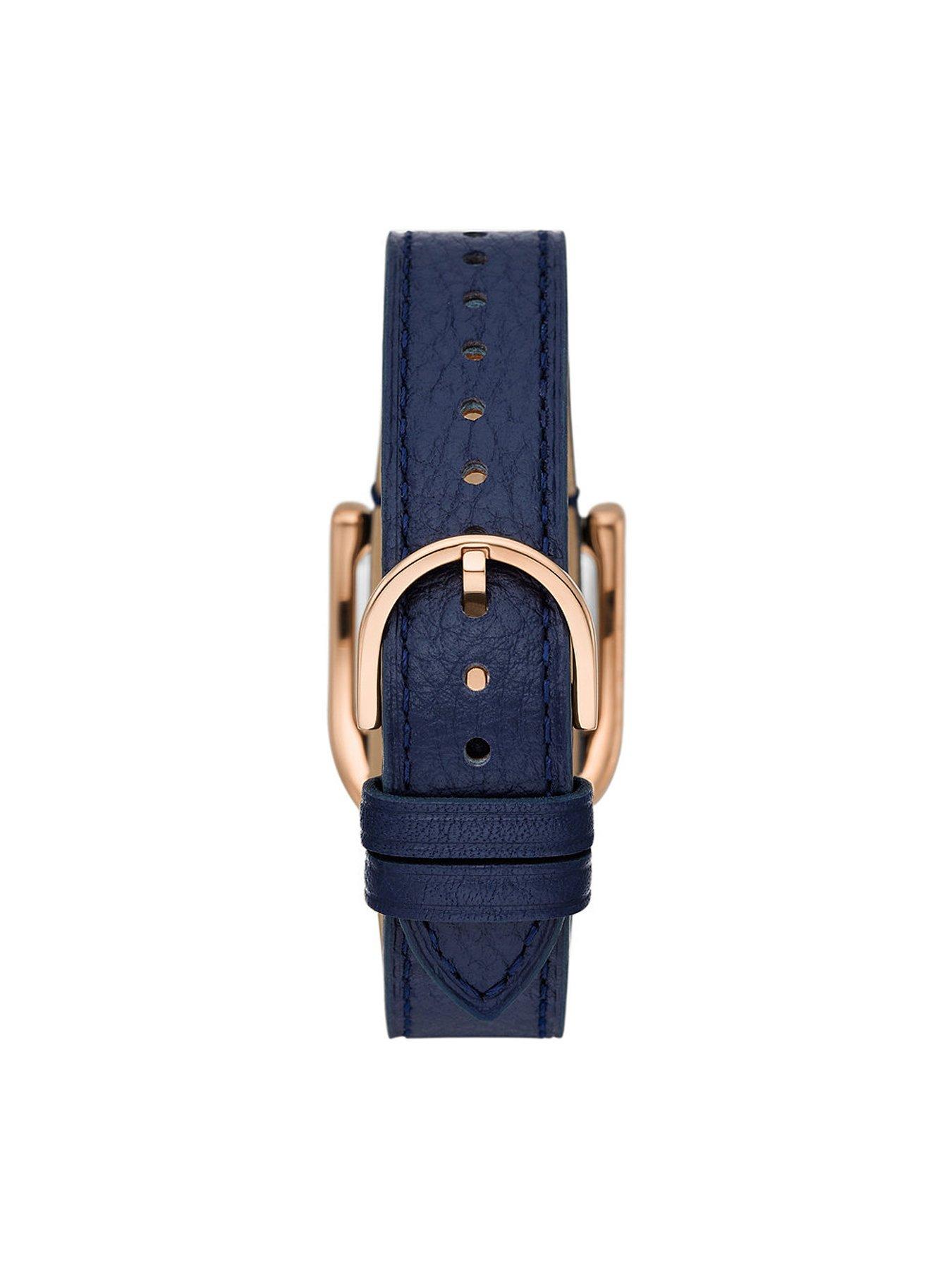 fossil-fossil-harwell-navy-leather-strap-watchoutfit