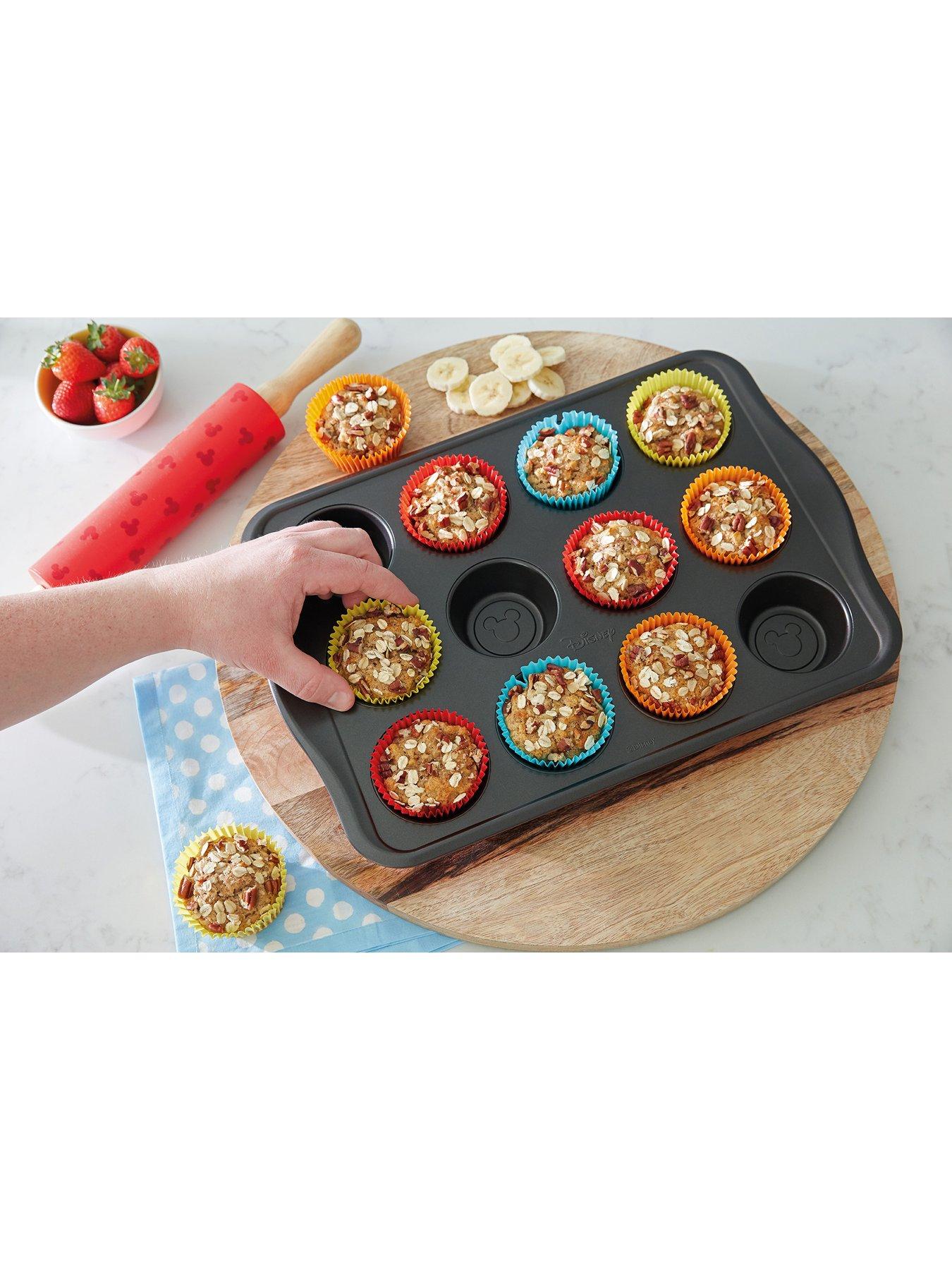 prestige-disney-bake-with-mickey-mouse-non-stick-12-cup-muffin-traynbsp--red-amp-blackoutfit