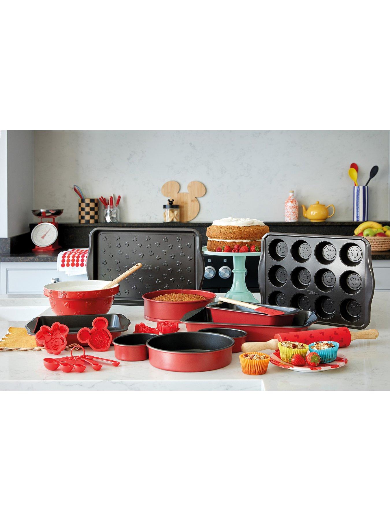 Image 2 of 5 of Prestige Bake with Mickey Mouse Disney Non Stick 33 x 23 cm Baking Tray - Red &amp; Black