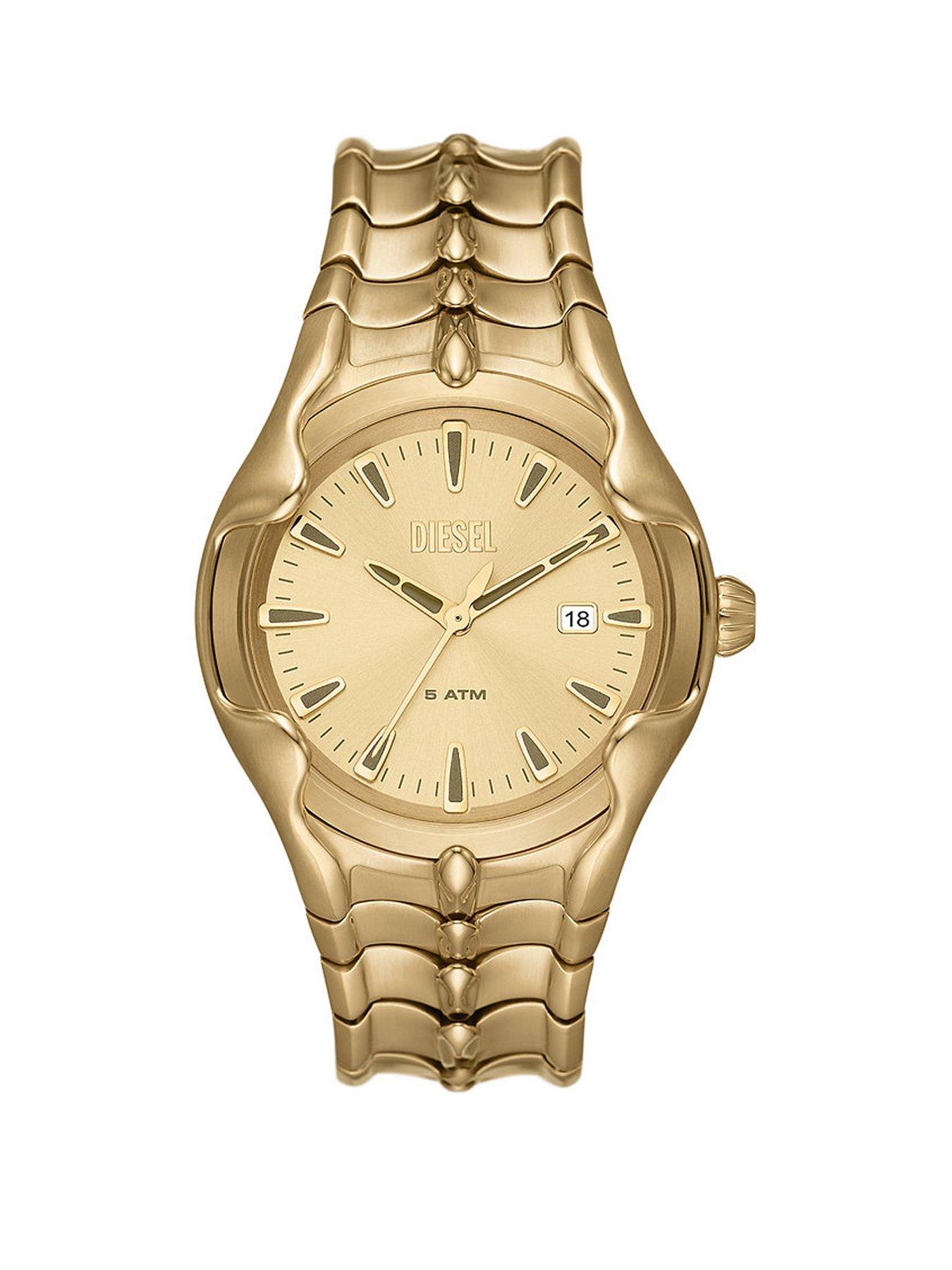 diesel-diesel-vert-mens-gold-stainless-steel-watchfront