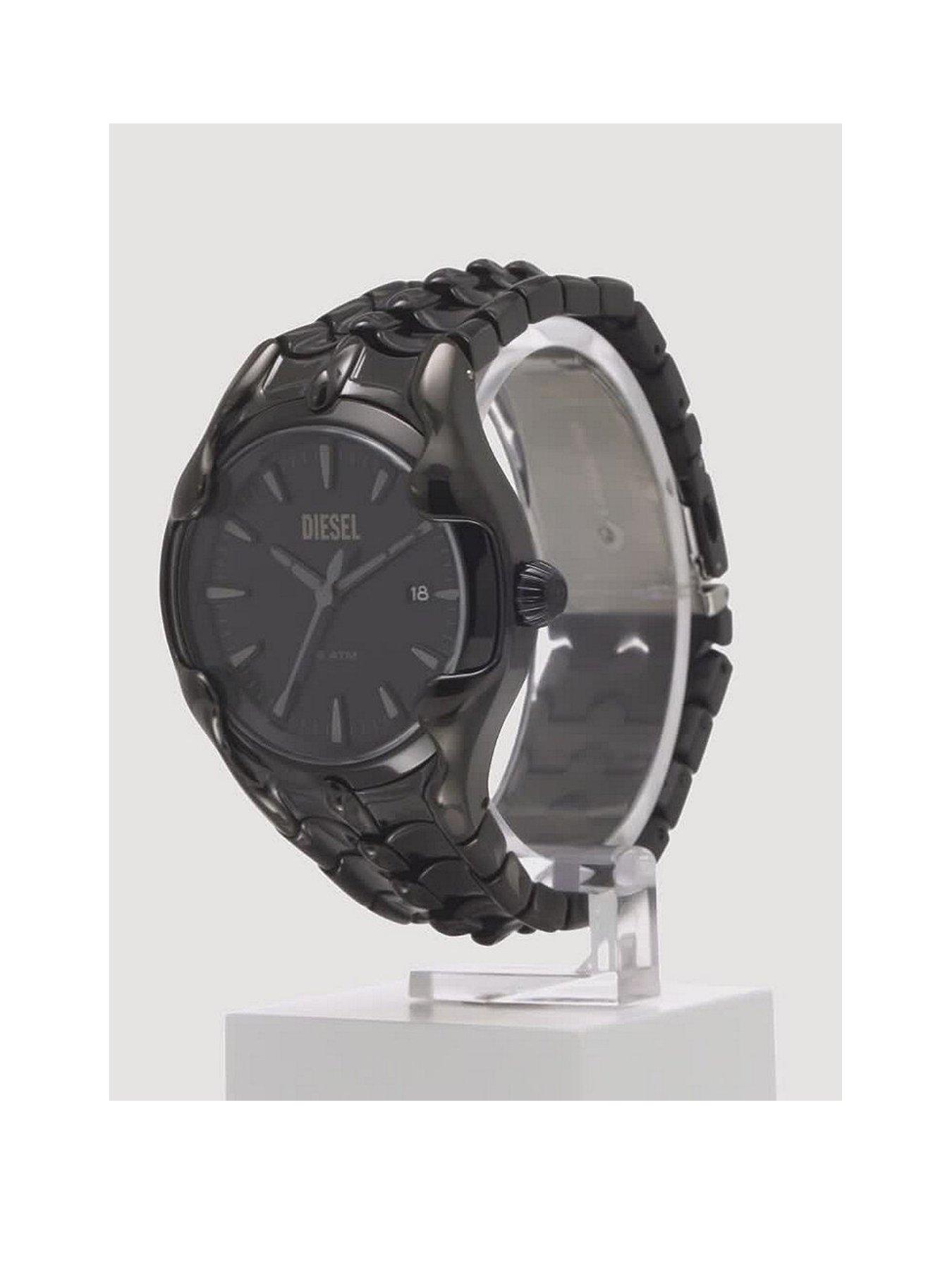 diesel-diesel-vert-mens-black-stainless-steel-watchstillFront