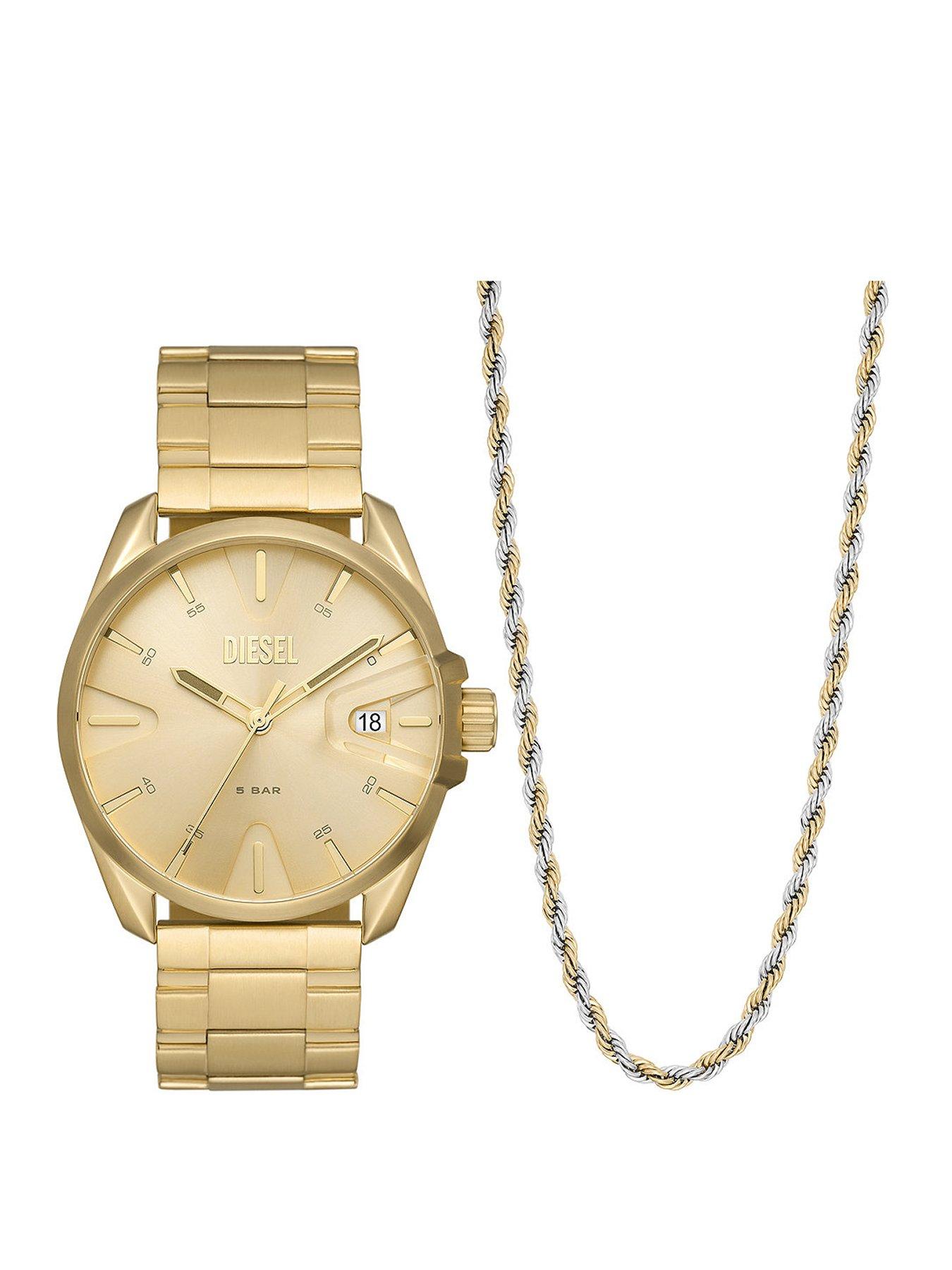 Diesel gold hotsell chain watch