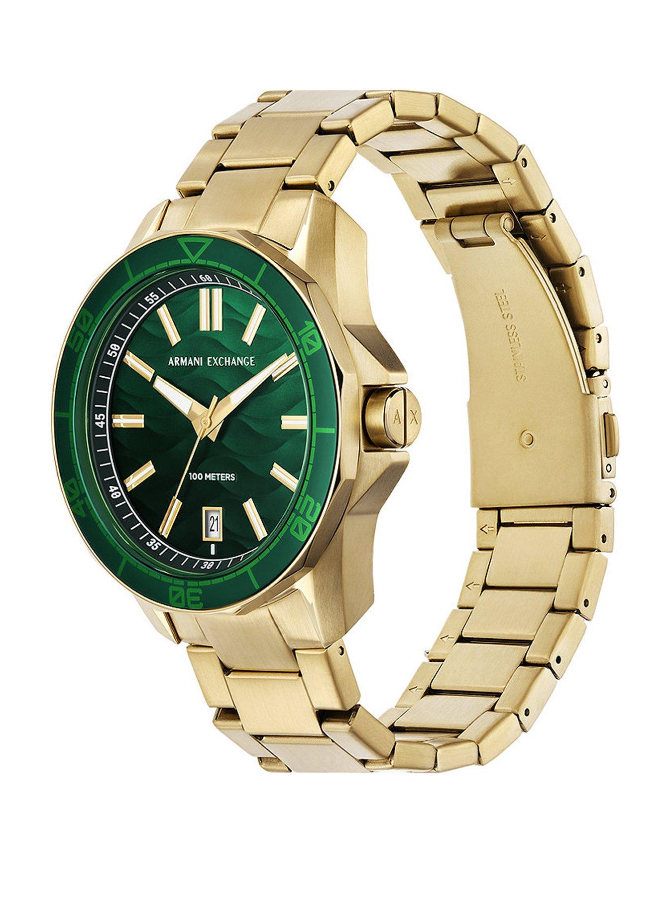 armani-exchange-three-hand-date-gold-tone-stainless-steel-watchstillFront