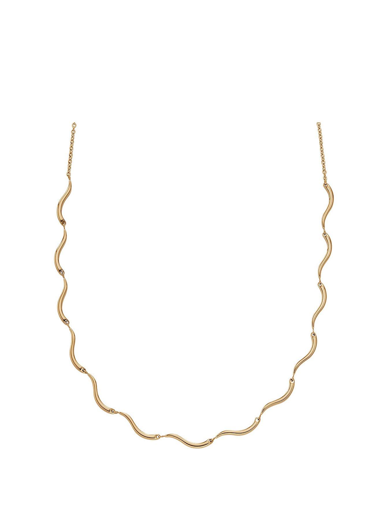 skagen-skagen-agnethe-yellow-gold-tone-necklace