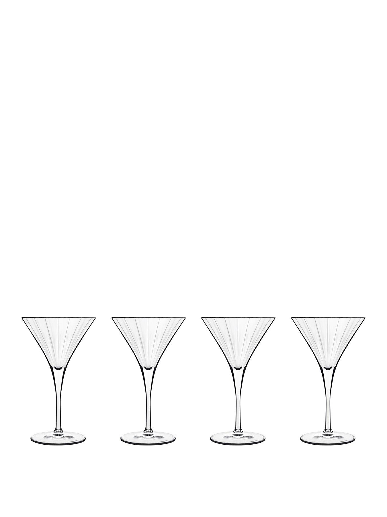 Mikasa Cheers Set Of 4 Martini Glasses  Martini, Gin balloon glasses,  Glassware