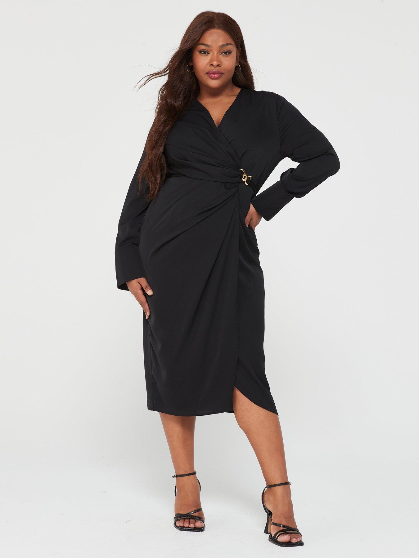 Black wrap outlet dress ireland