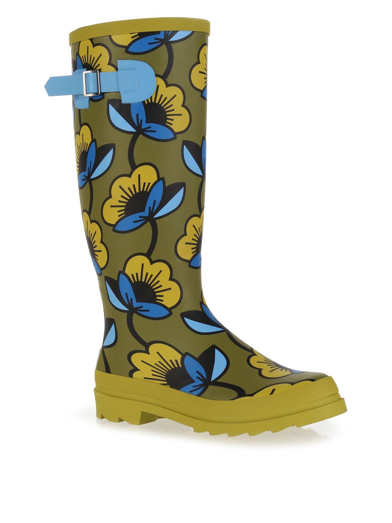 regatta-orla-kiely-welly-yellowmulti