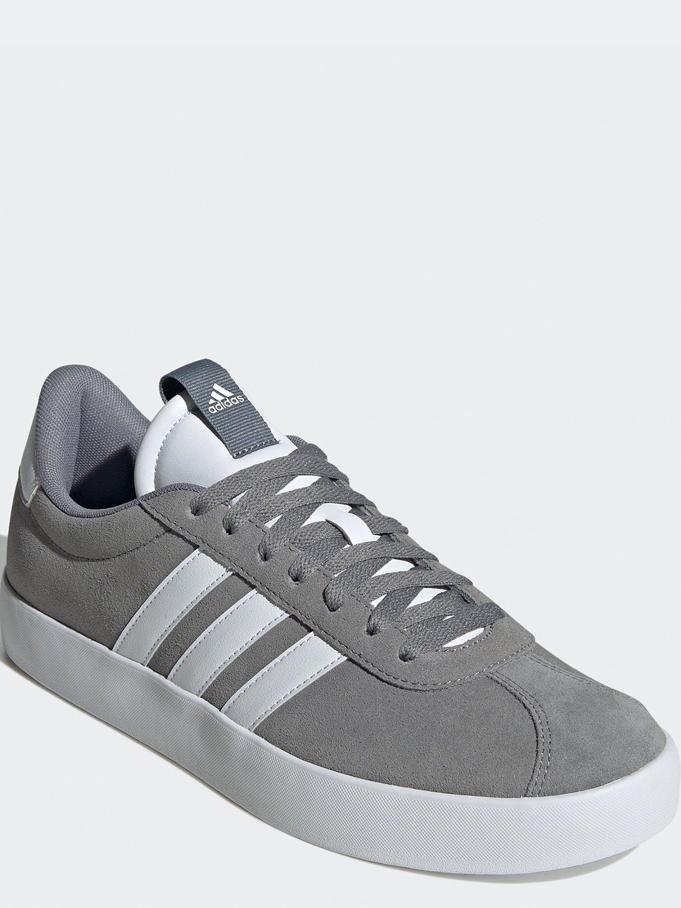 adidas-sportswear-mens-vl-court-30-trainers-greywhitestillFront