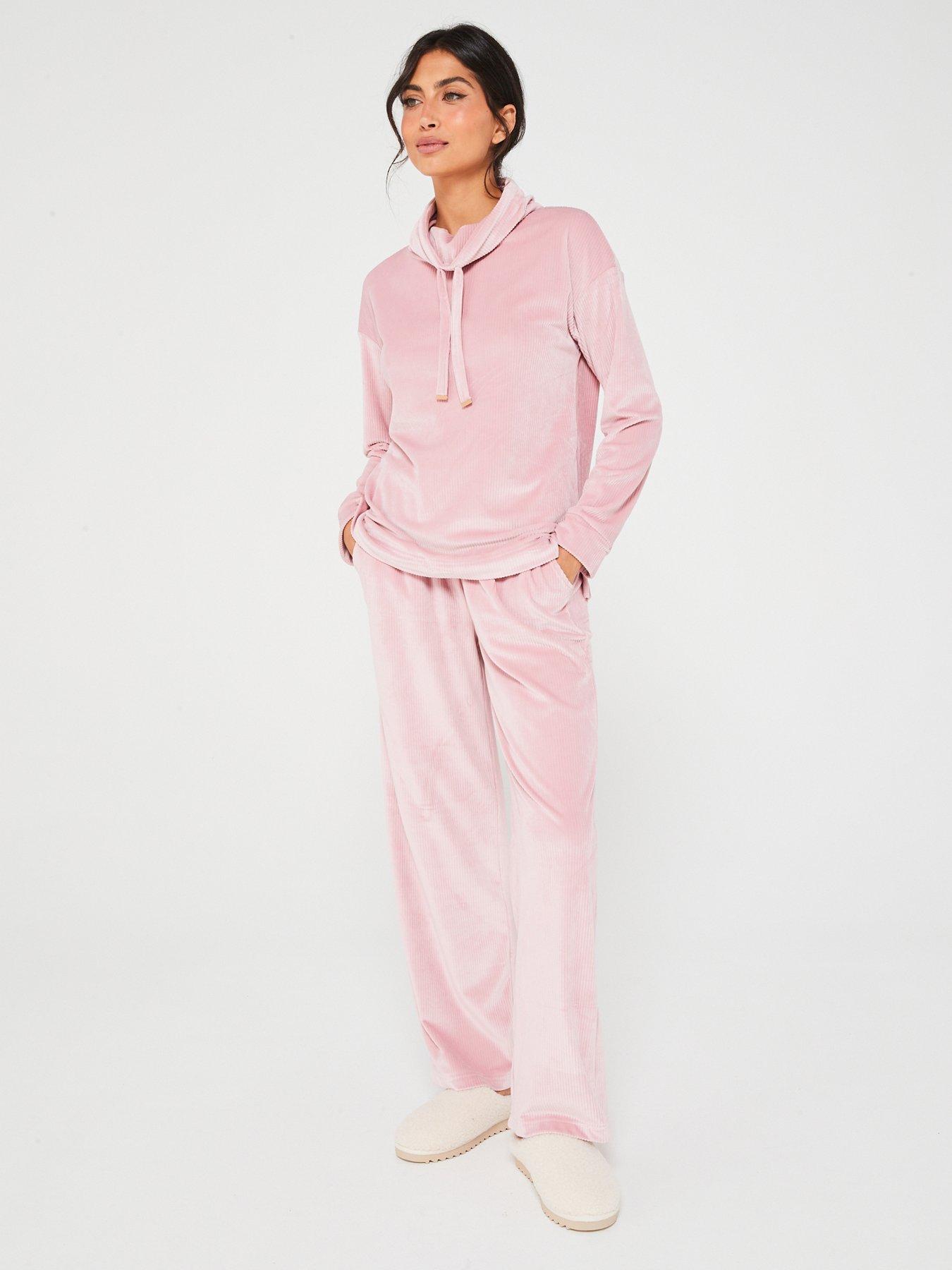 Hue women's best sale velour lounge set