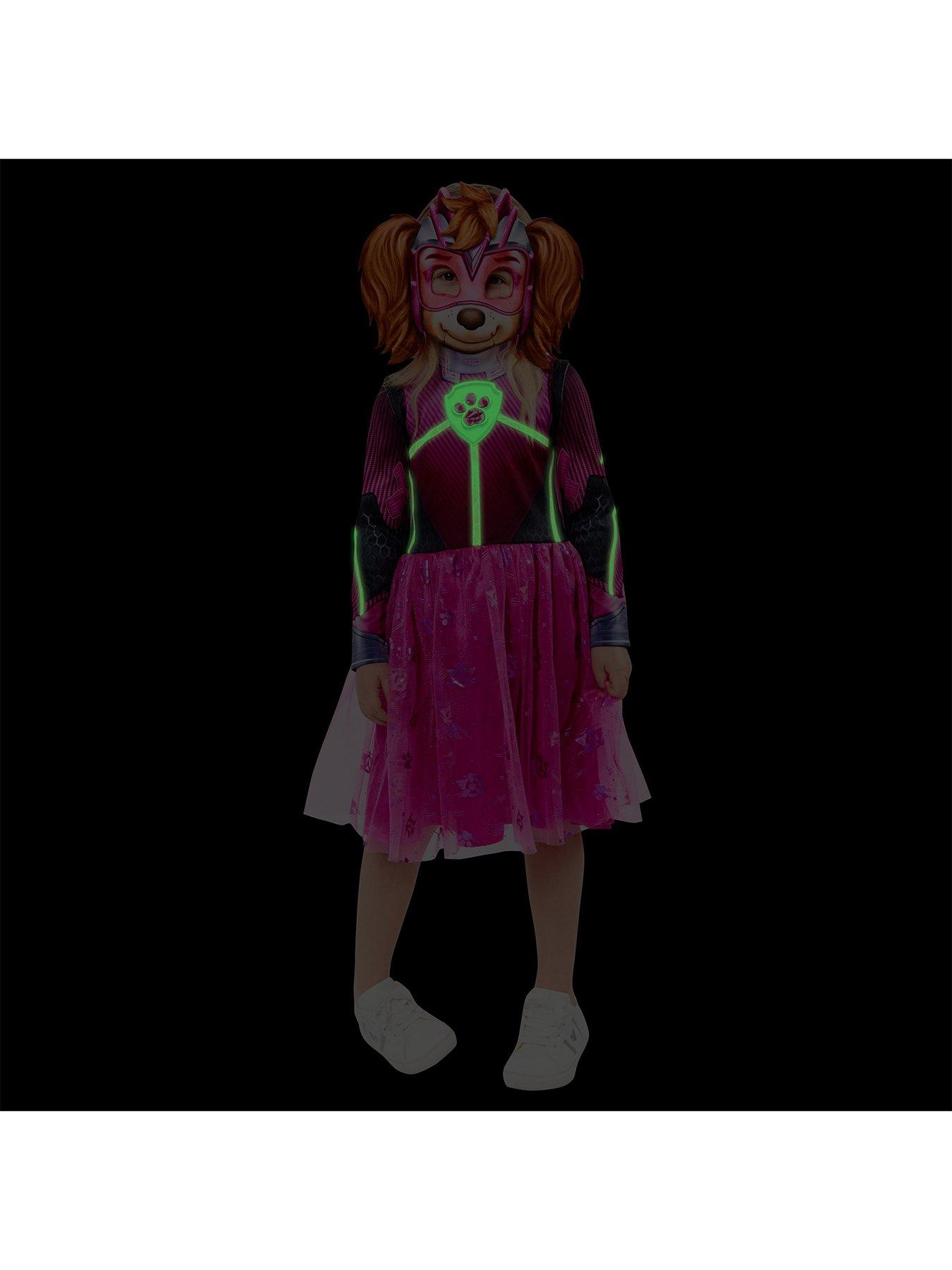 Image 3 of 4 of Paw Patrol Movie Glow In The Dark Skye Costume