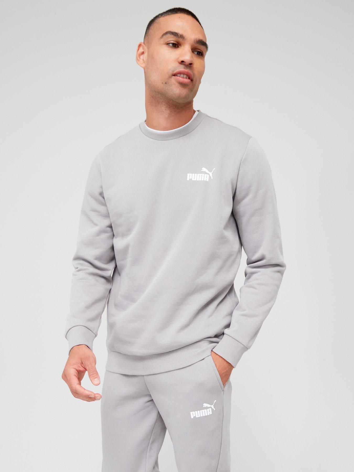 puma-essentials-small-logo-crew-sweat-greyfront