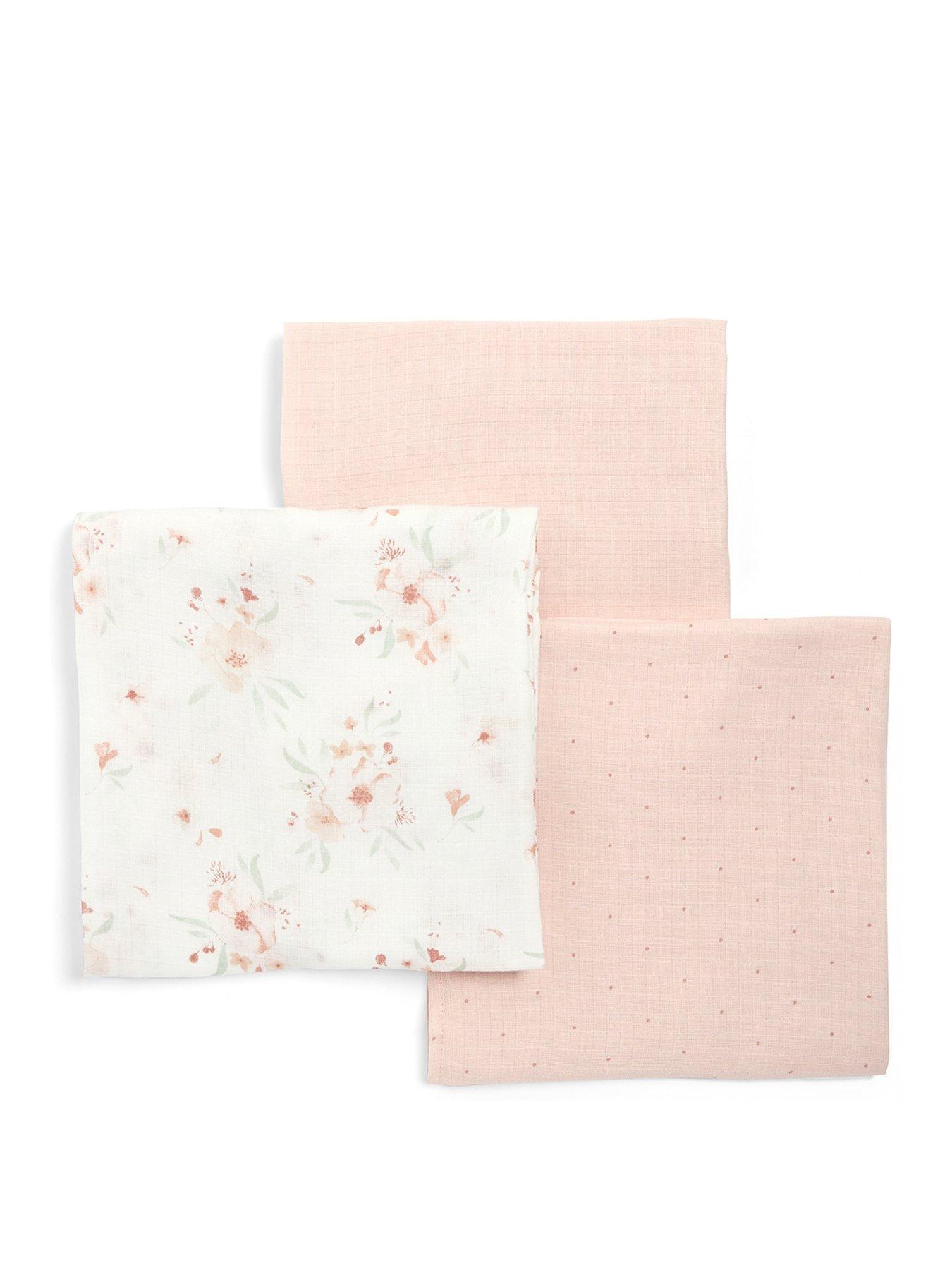 Image 1 of 1 of Mamas & Papas Large Floral Muslin Squares- 3 Pack
