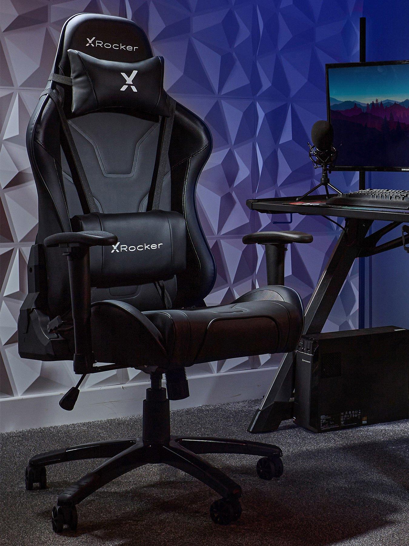 X Rocker Agility Sport eSport PC Office Gaming Chair - Carbon Black