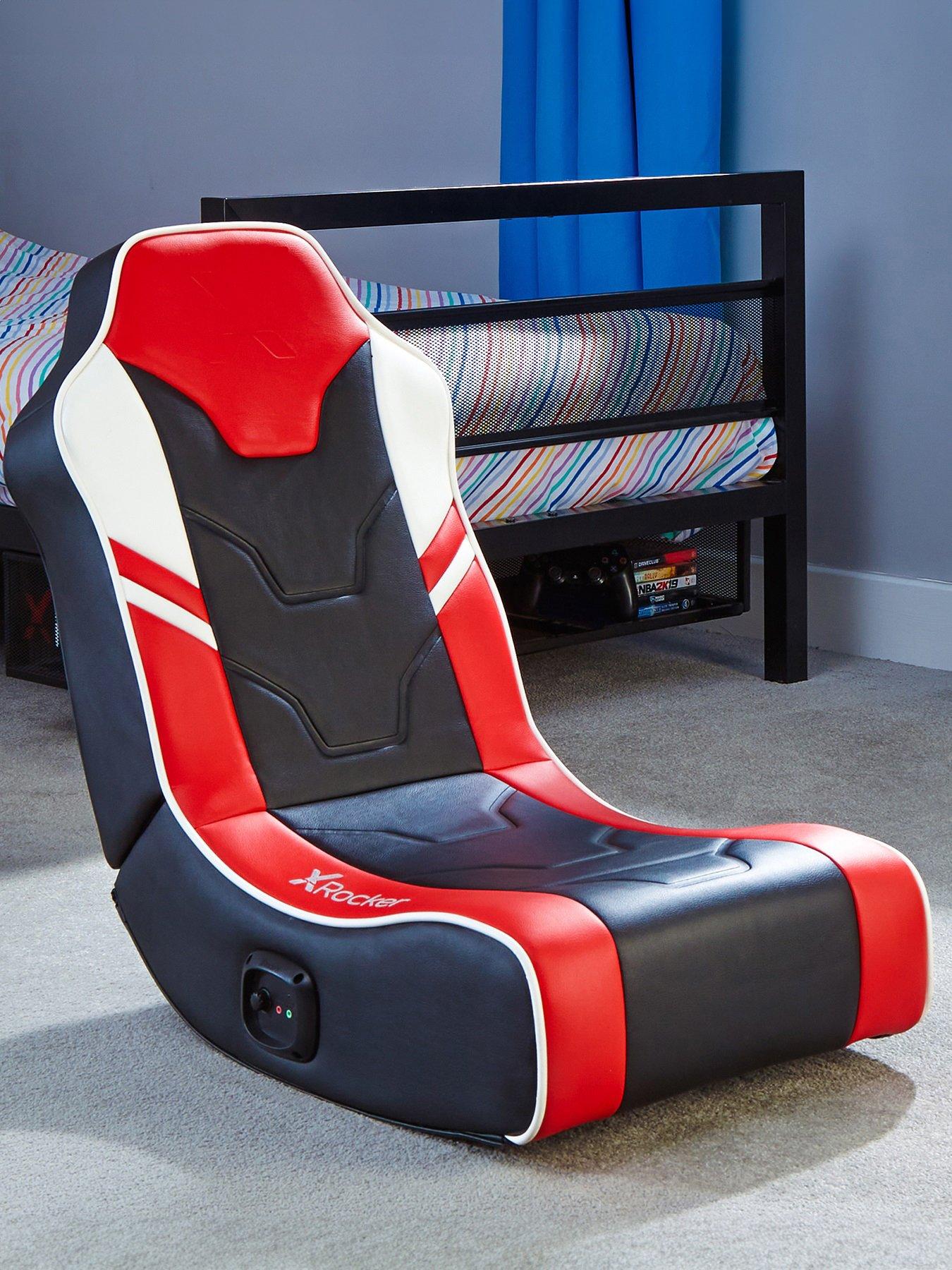 Image 1 of 7 of X Rocker Shadow 2.0 Stereo Audio Gaming Floor Rocker  - Red