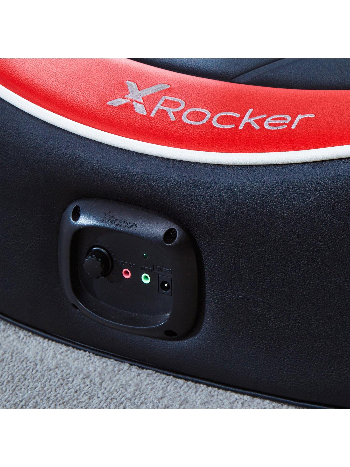 Image 6 of 7 of X Rocker Shadow 2.0 Stereo Audio Gaming Floor Rocker  - Red
