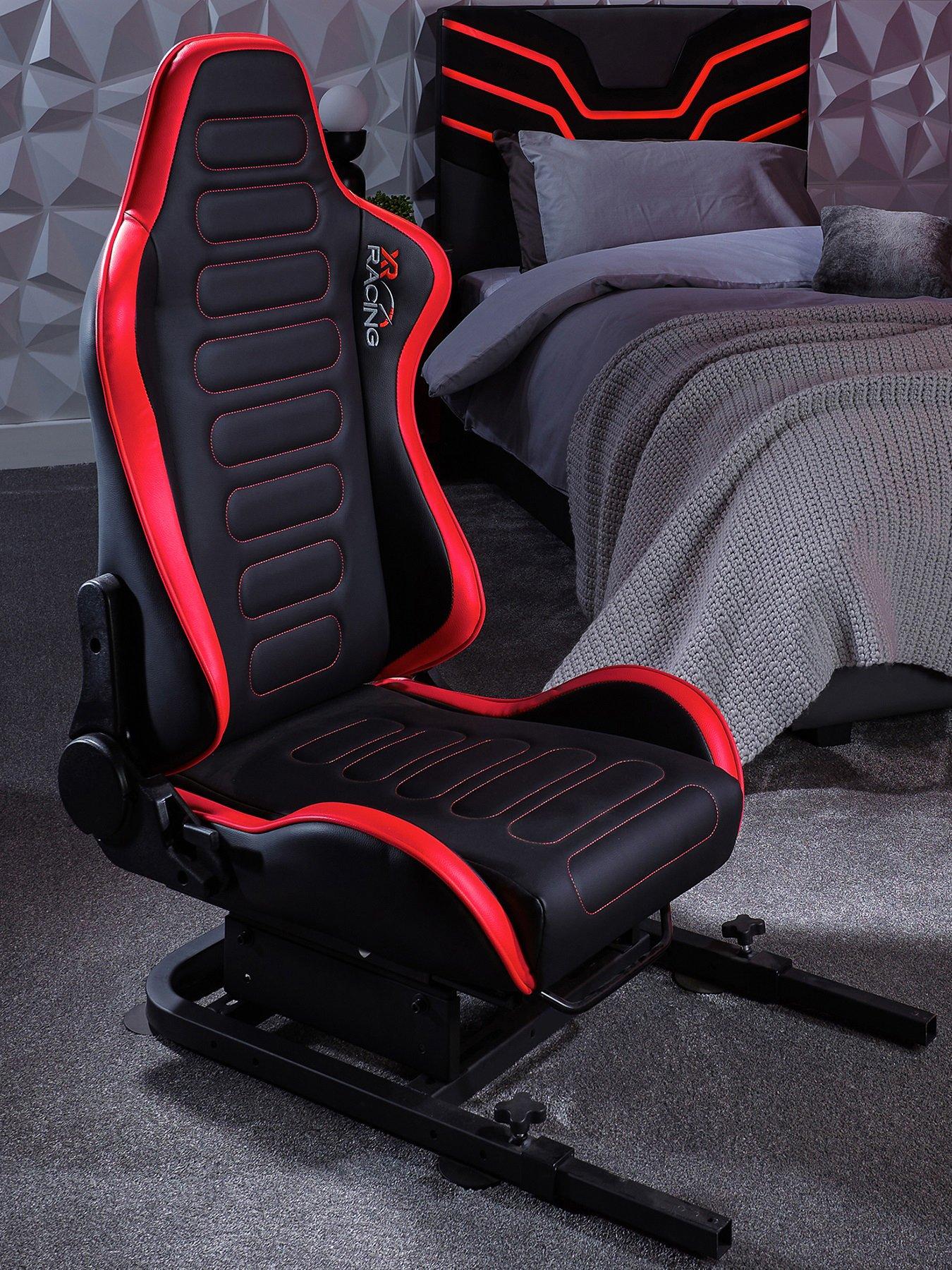 undefined XR Racing Chicane Racing Seat for the XR Racing Rig with Seat Sliders - Black / Red