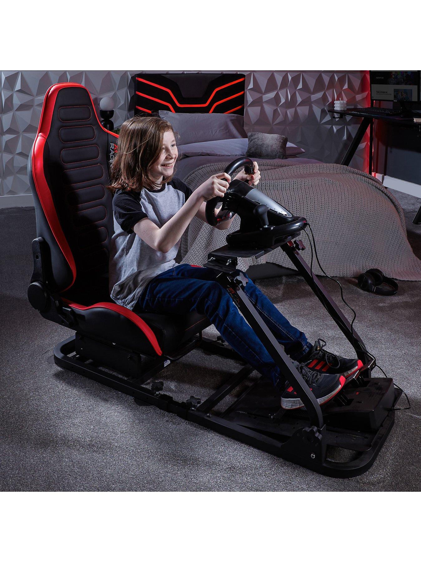 x-rocker-xr-racing-chicane-racing-seat-for-the-xr-racing-rig-with-seat-sliders-black-redback