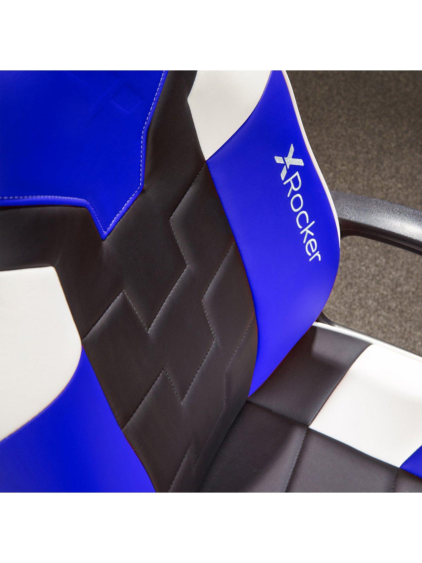 Image 6 of 7 of X Rocker Saturn Mid-Back Esport Gaming Chair - Black / Blue /White