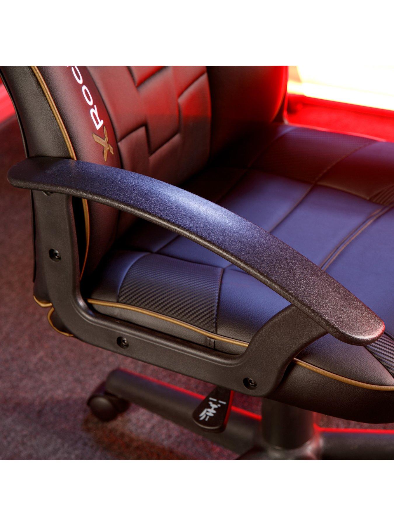 Image 5 of 6 of X Rocker Saturn Mid-Back Esport Gaming Chair  - Black / Gold