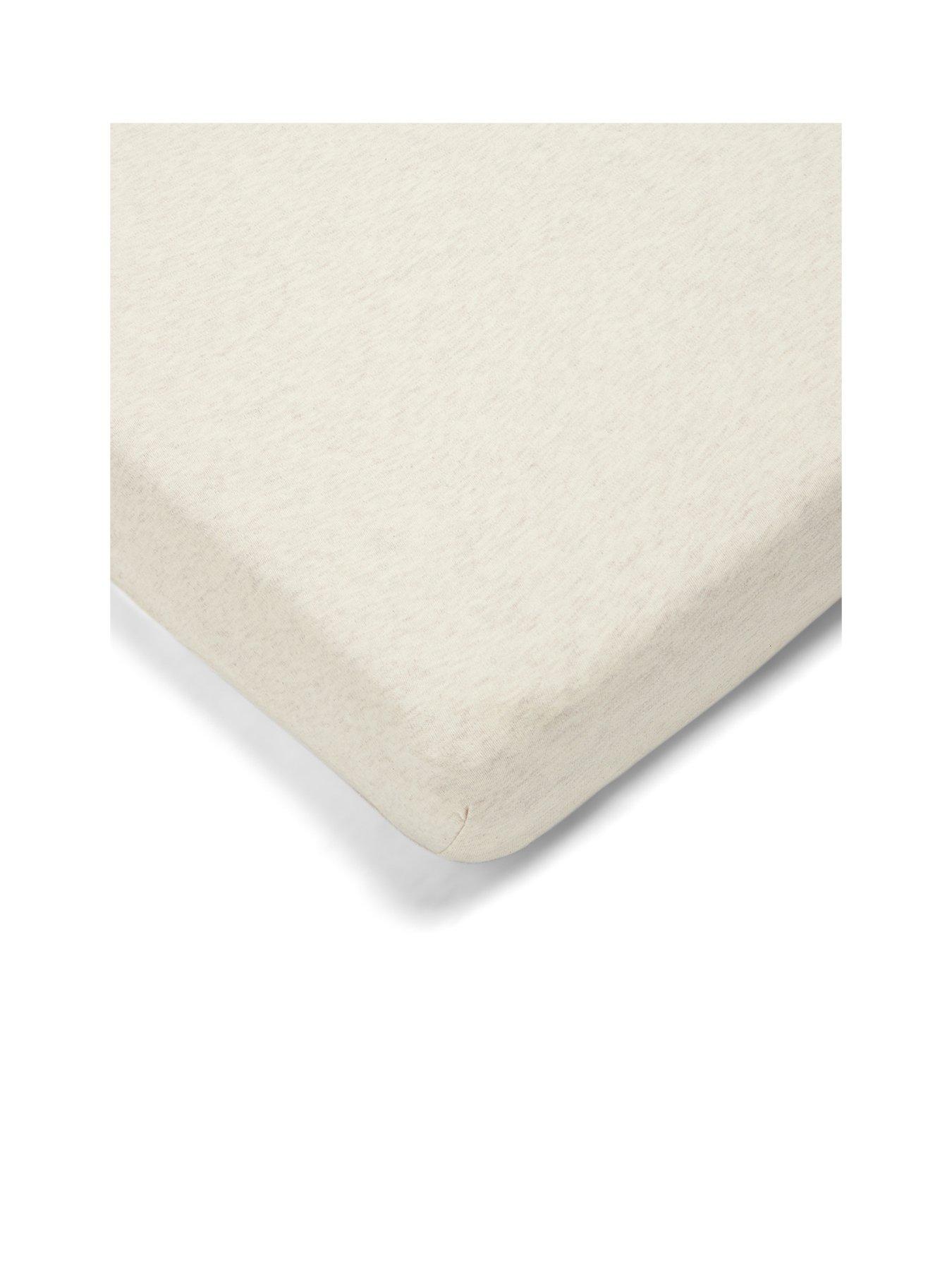 mamas-papas-cotbed-fitted-sheet-oatmeal-marl