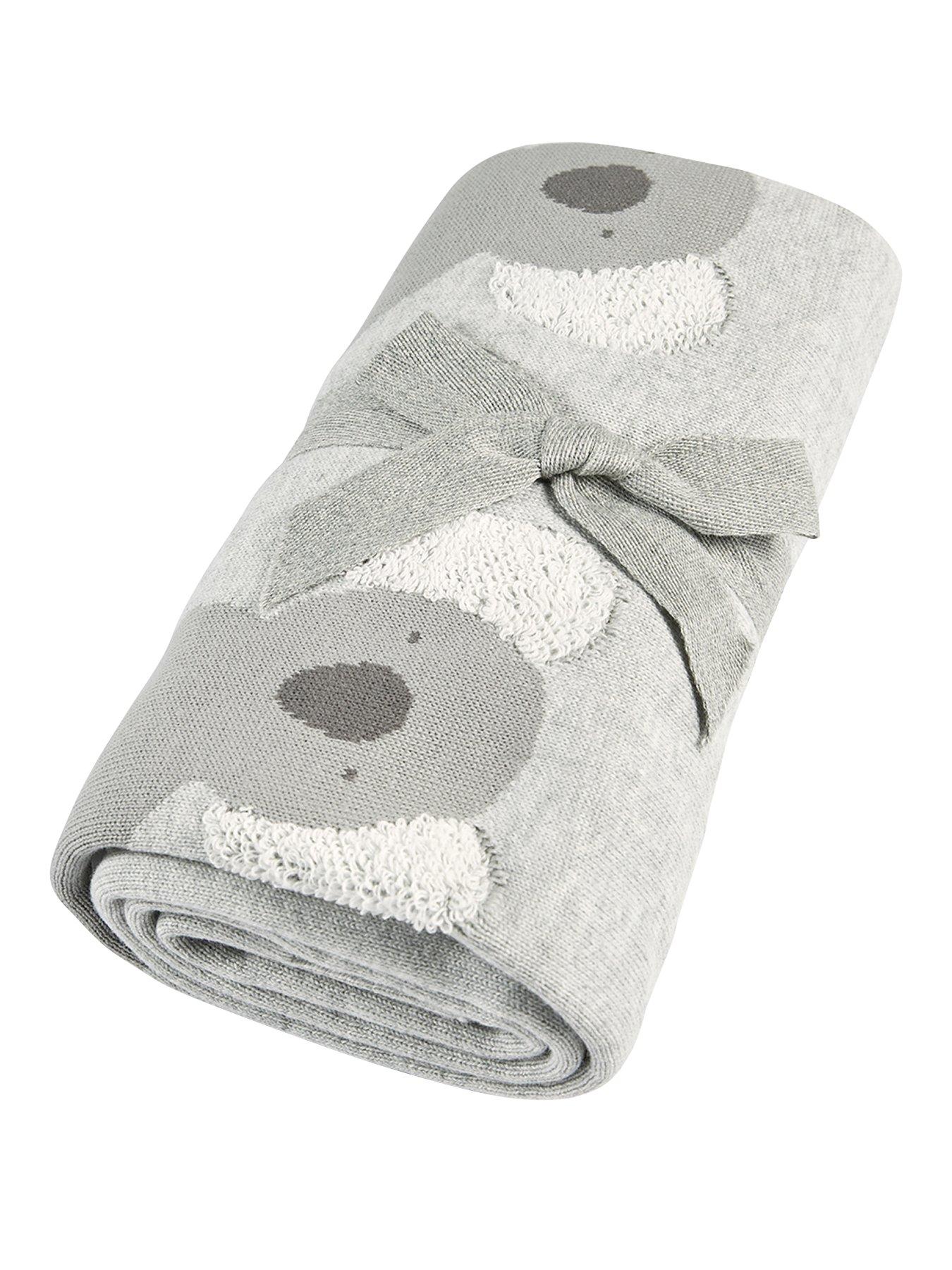 mamas-papas-nursery-knitted-blanket-koala-grey