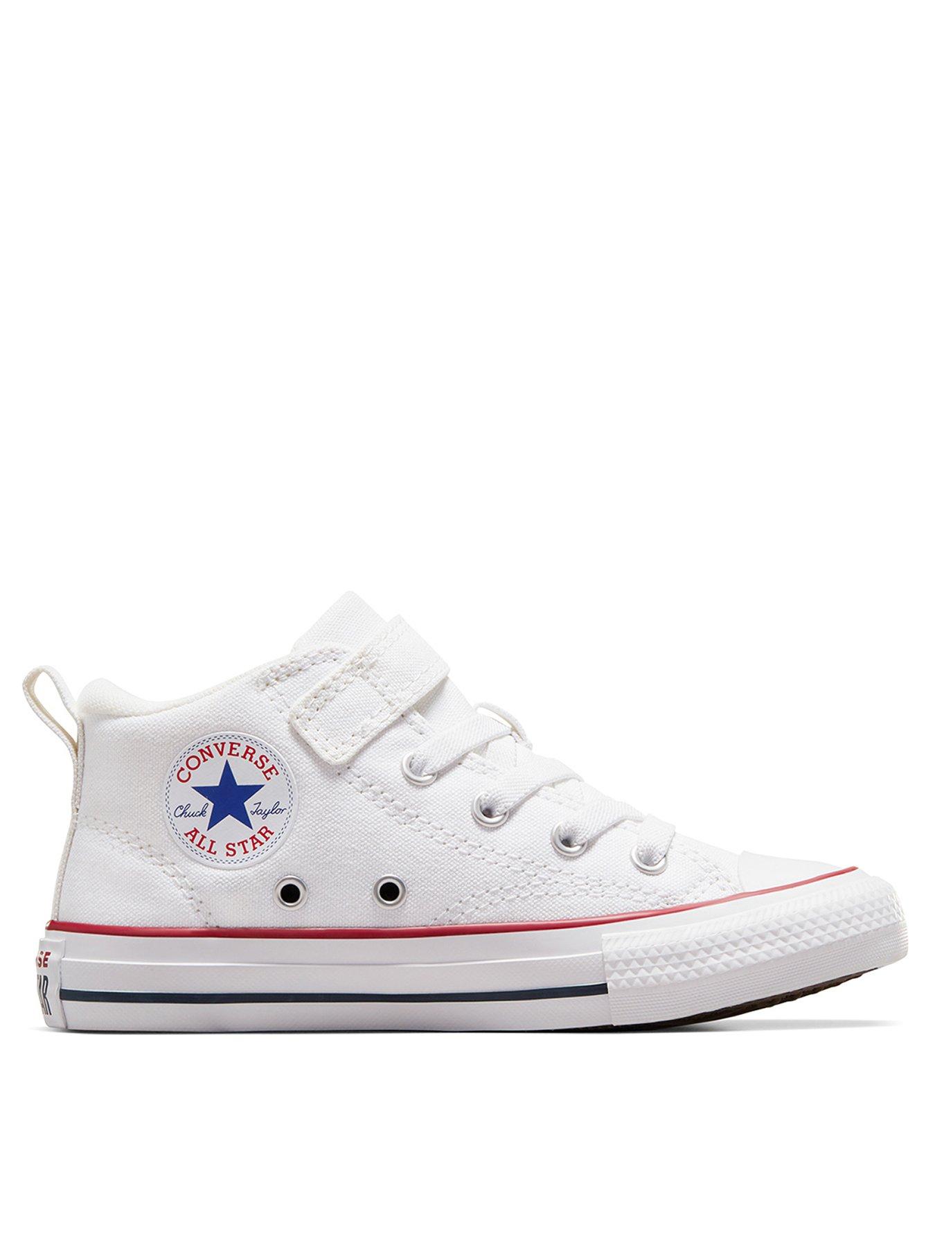 Converse Kids Boys Malden Street Mid Top Trainers - White