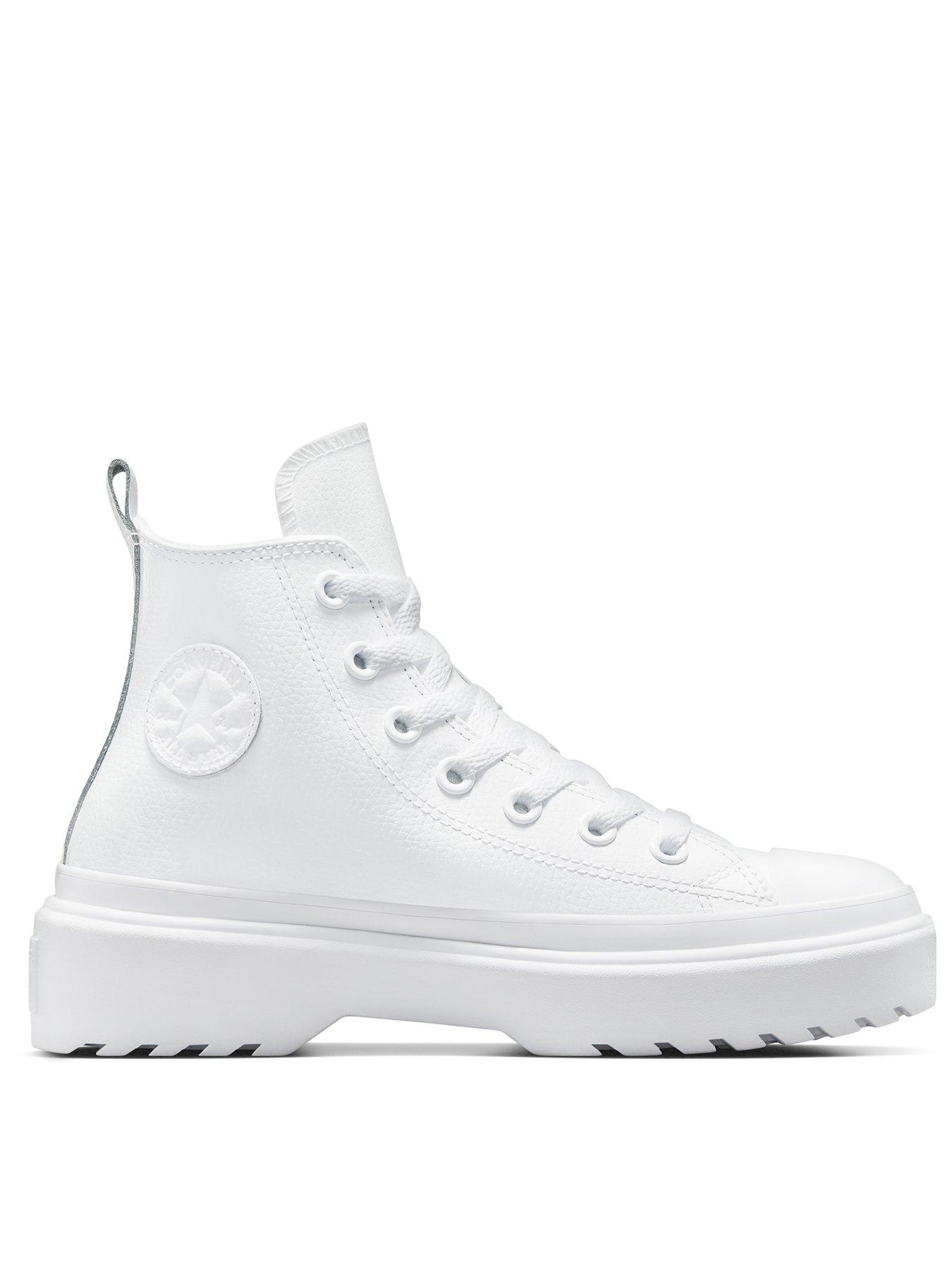 Older Girls Chuck Taylor All Star Eva Lift Leather Hi Tops White