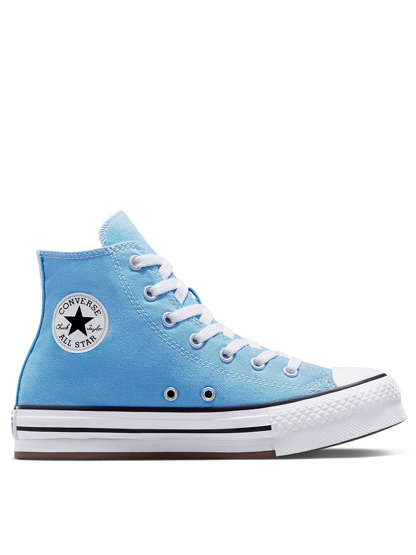 Light blue chuck store taylors