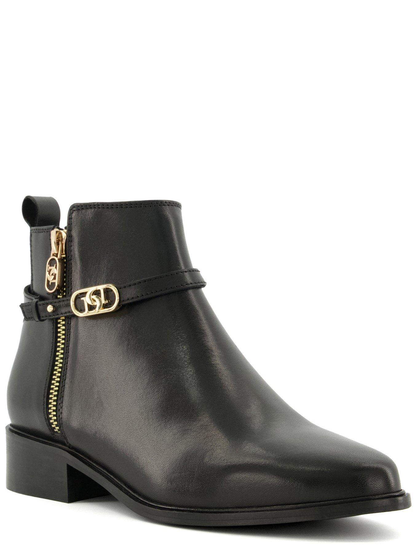 Dune London Wide Fit Pup Ankle Boot Black Very Ireland