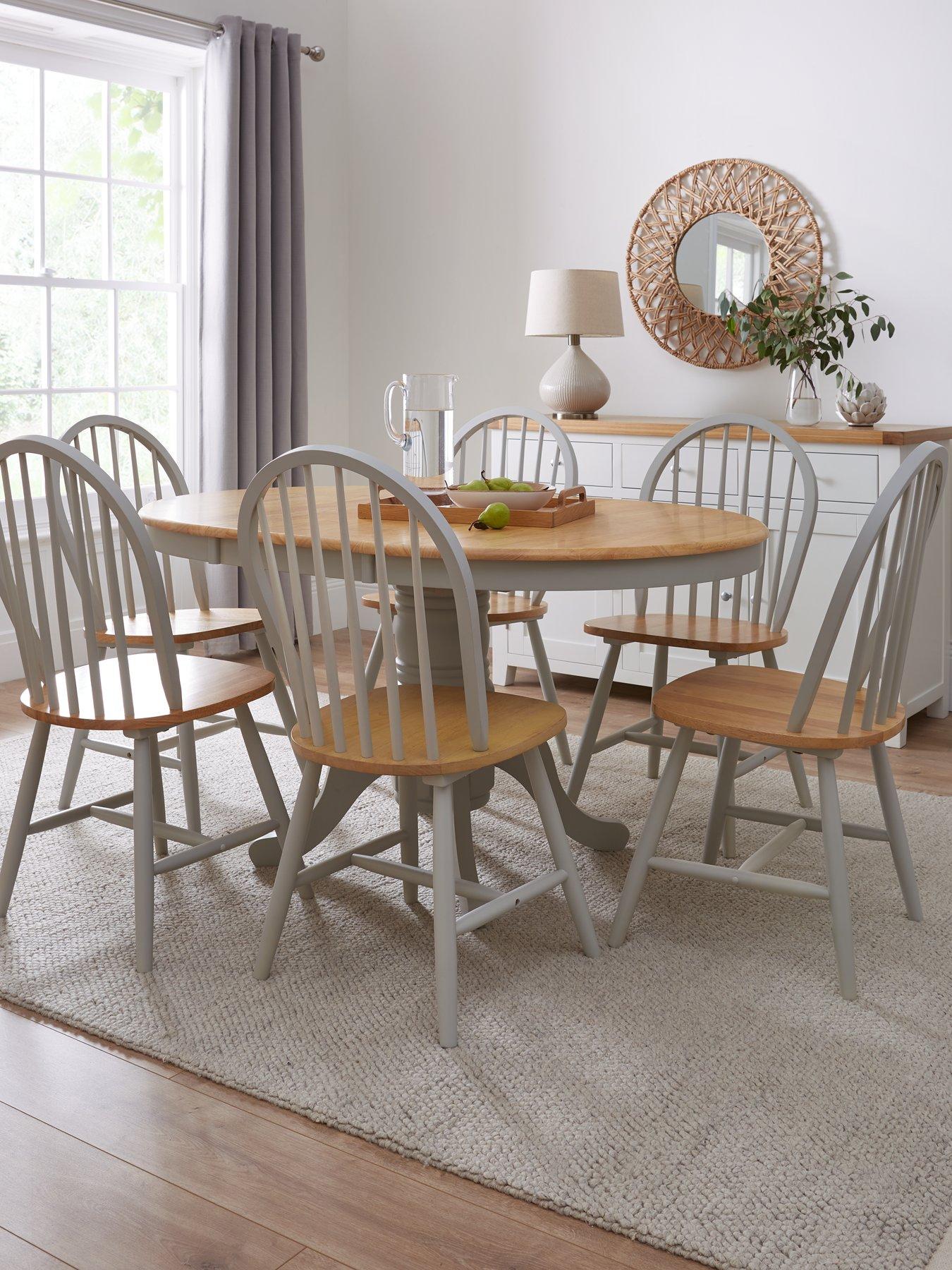 very-home-new-rubberwood-top-kentucky-100-130-cm-extending-6-chairs-grey