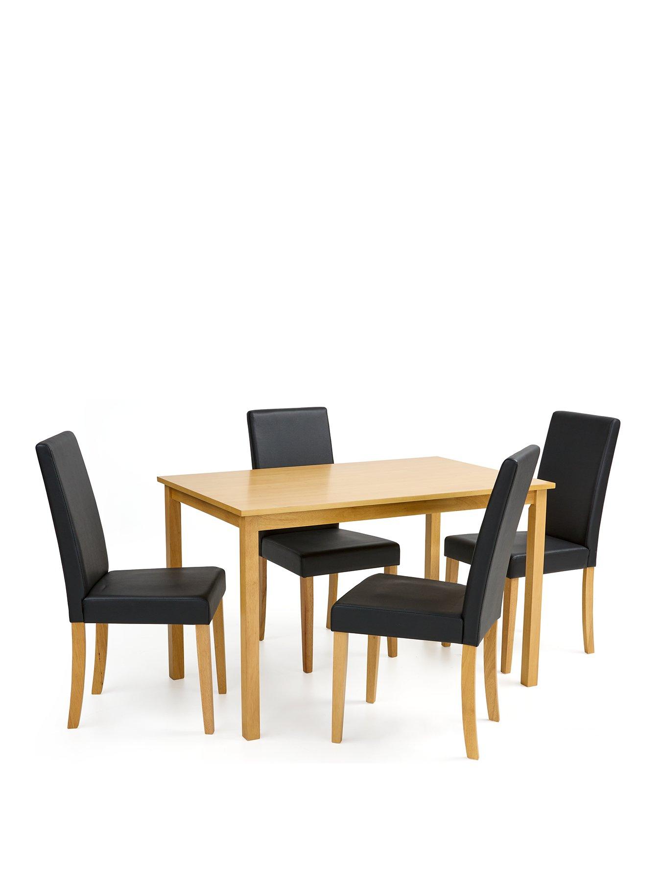 very-home-primo-120-cm-dining-table-nbsp4-faux-leathernbspchairsnbsp--woodblackstillFront