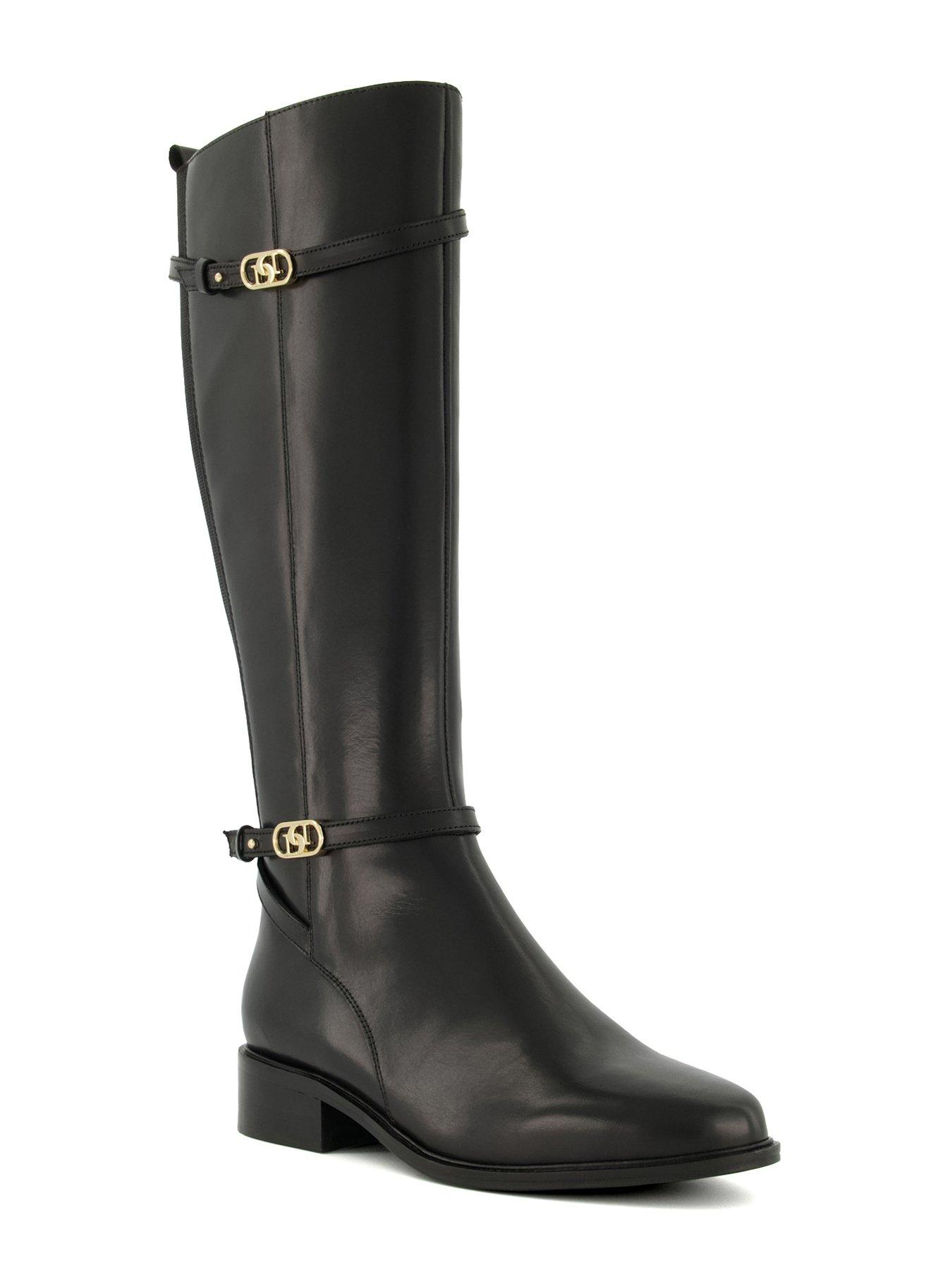 Dune wide fit knee high boots hotsell