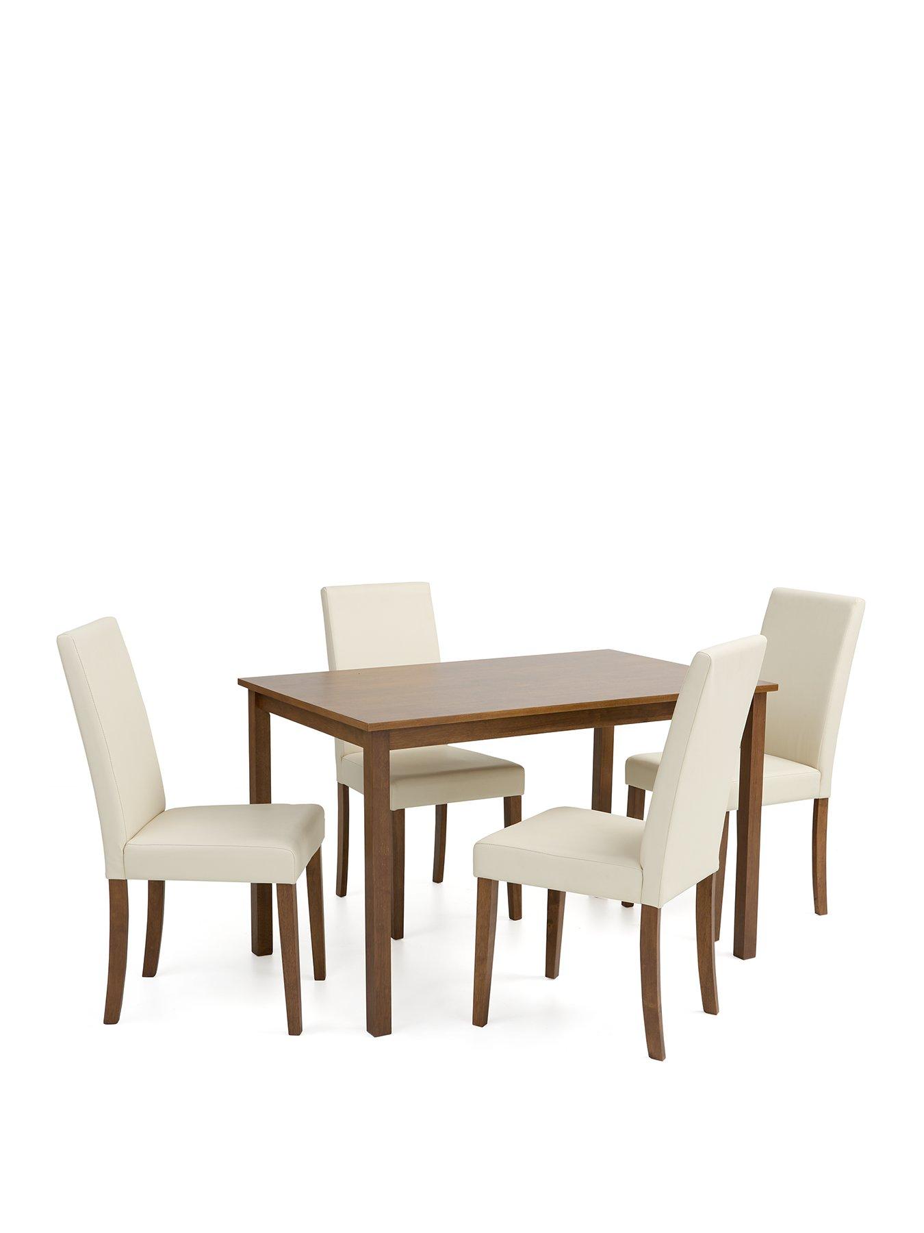 very-home-primo-120-cm-dining-table-nbsp4-faux-leather-chairs-darknbspwoodcreamstillFront