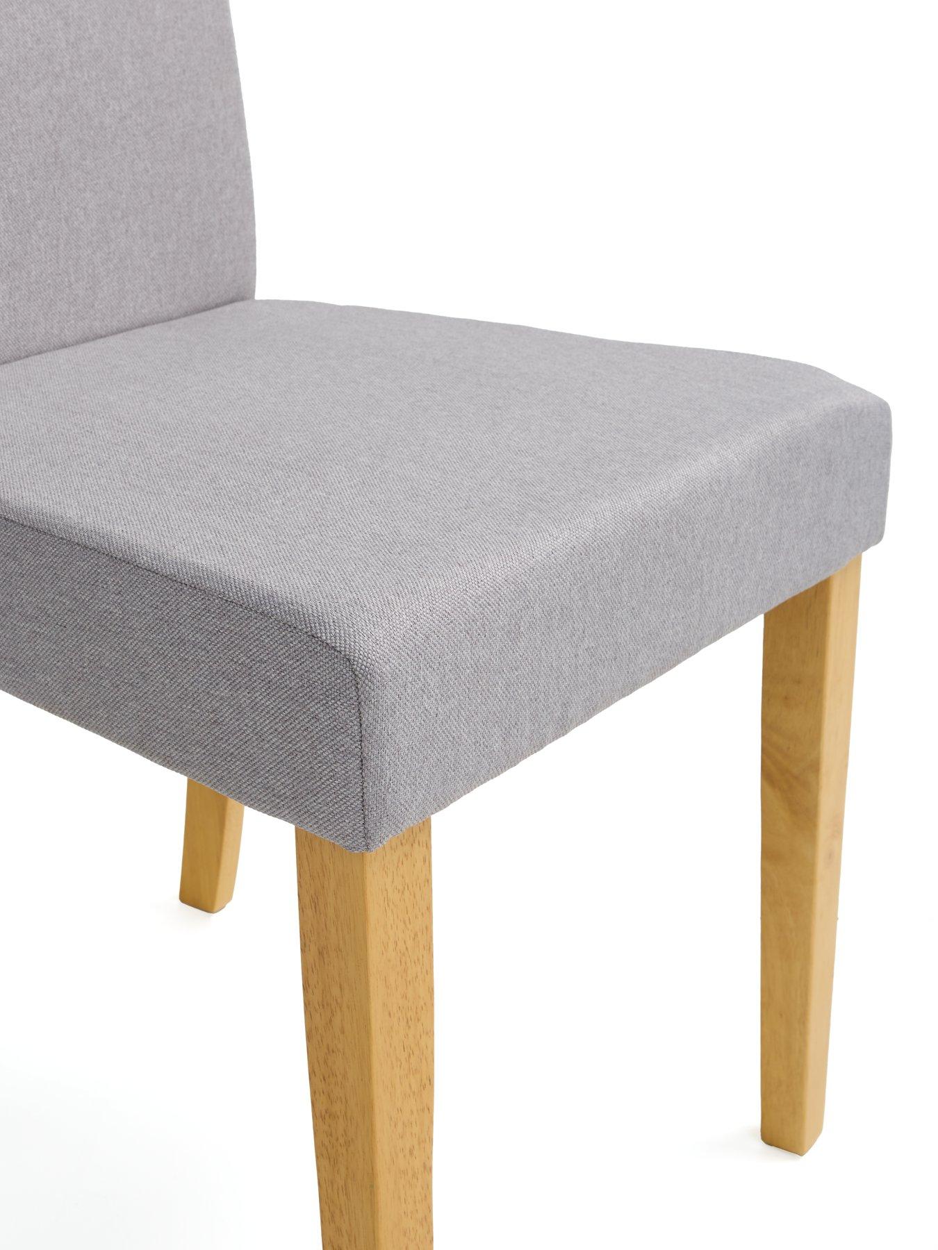Image 6 of 6 of Very Home Primo 150 cm Dining Table + 6 Fabric Chairs - Wood/Grey