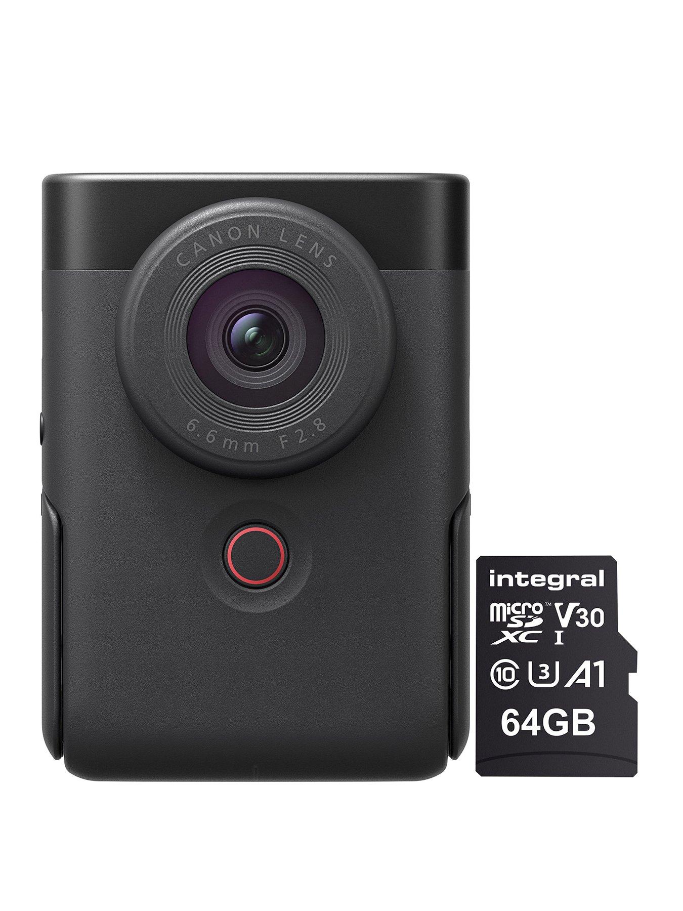 Canon PowerShot V10 Video Camera Vlogging Kit inc 64GB MicroSD Card