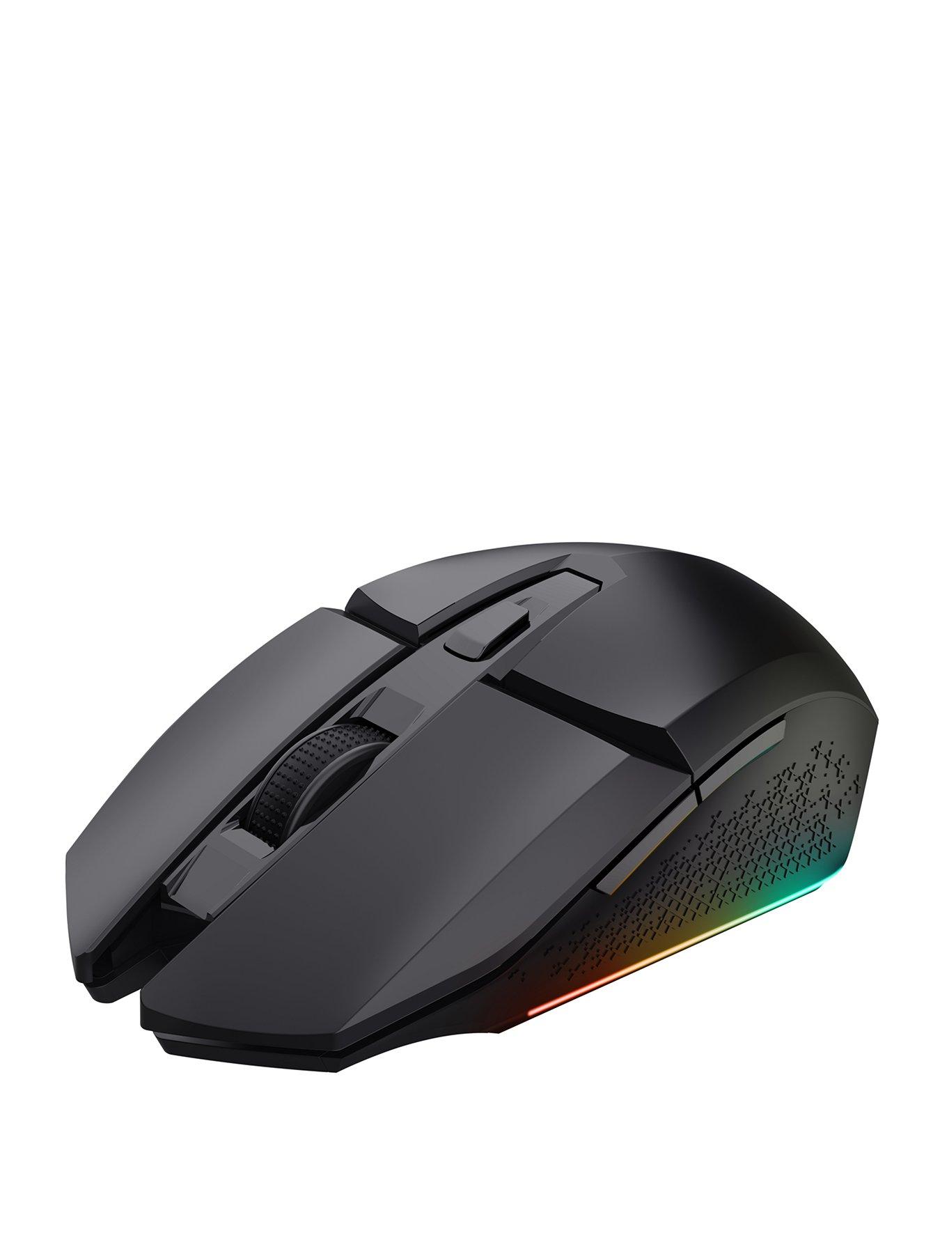 Image 1 of 8 of Trust GXT110 Felox RGB Light Up Wireless Gaming Mouse - Black