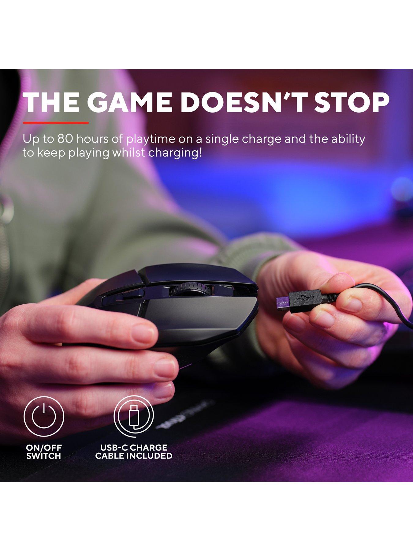 Image 6 of 8 of Trust GXT110 Felox RGB Light Up Wireless Gaming Mouse - Black