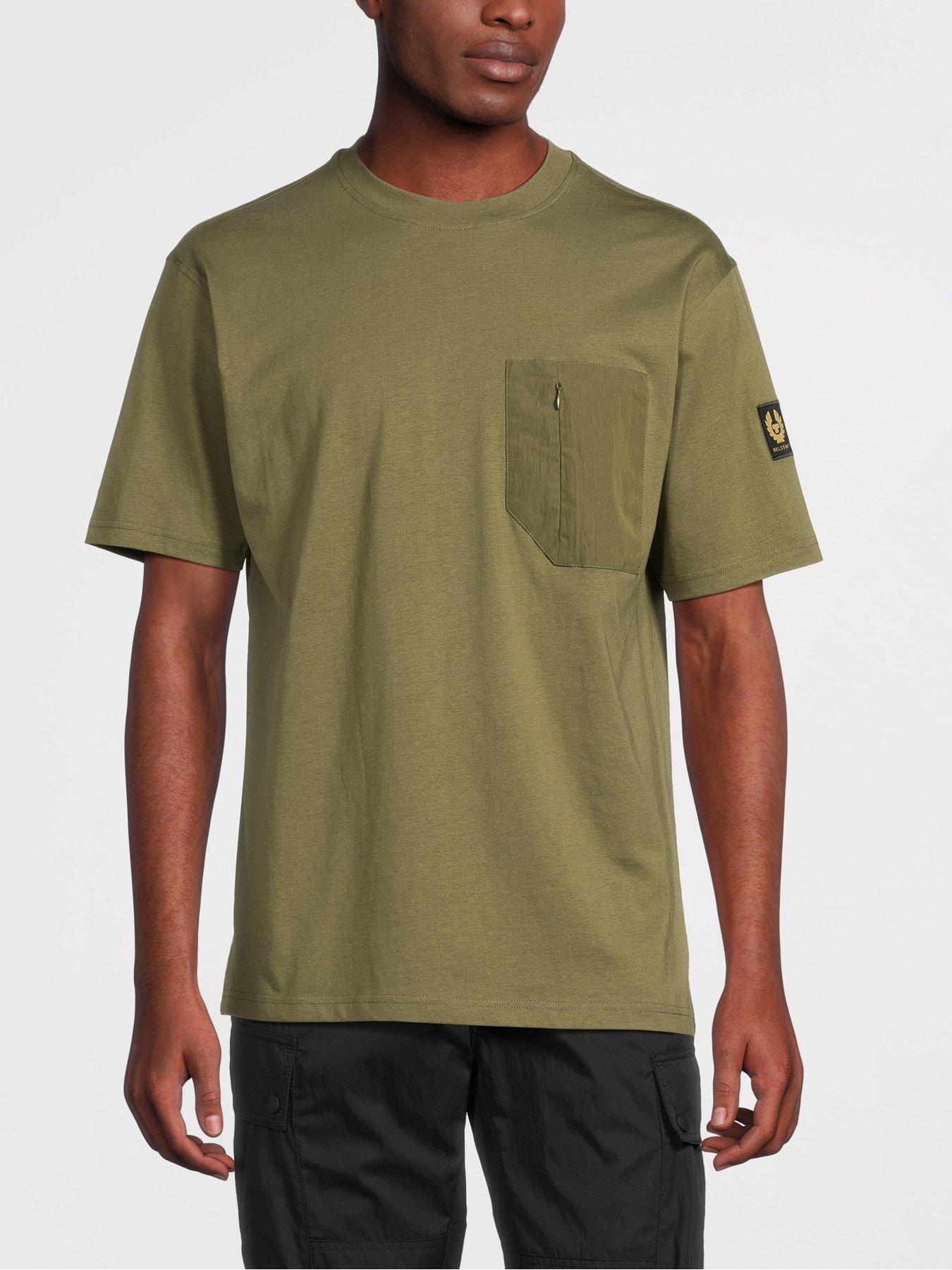 belstaff khaki t shirt