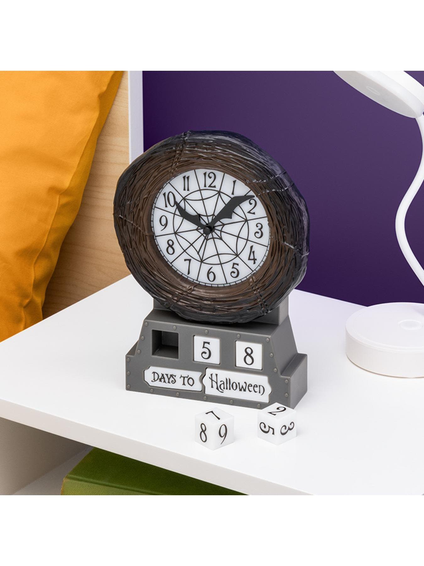 nightmare-before-christmas-glow-in-the-dark-countdown-alarm-clock-officially-licensed-disney-merchandise-removable-blocks-to-countdown-to-christmas-or-halloweenstillFront