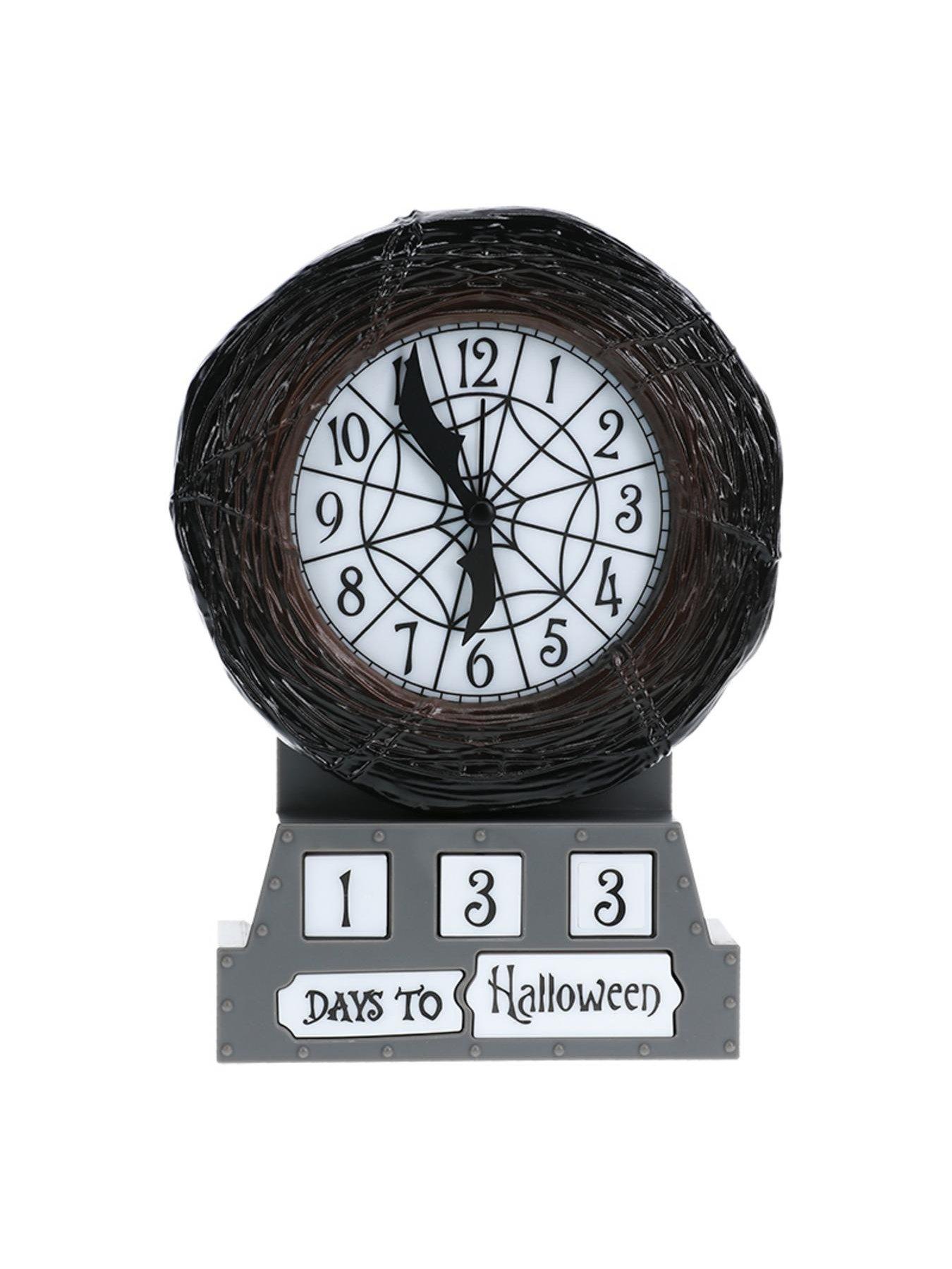 nightmare-before-christmas-glow-in-the-dark-countdown-alarm-clock-officially-licensed-disney-merchandise-removable-blocks-to-countdown-to-christmas-or-halloweendetail