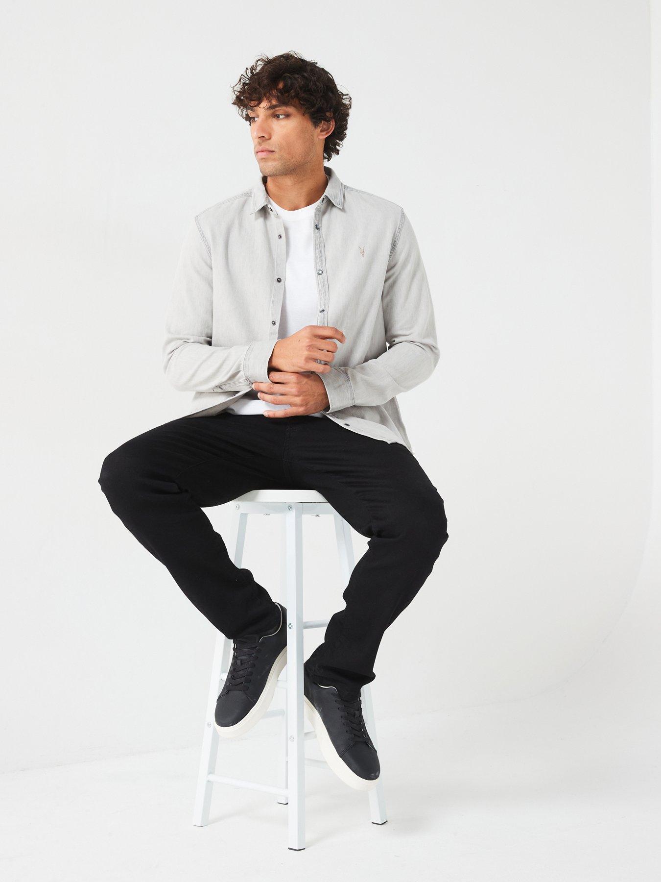 allsaints-gleason-long-sleeve-shirt-greyfront