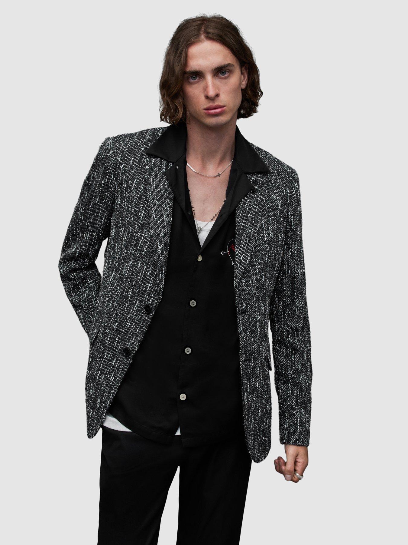 allsaints-argyll-casual-blazer-blackwhitedetail