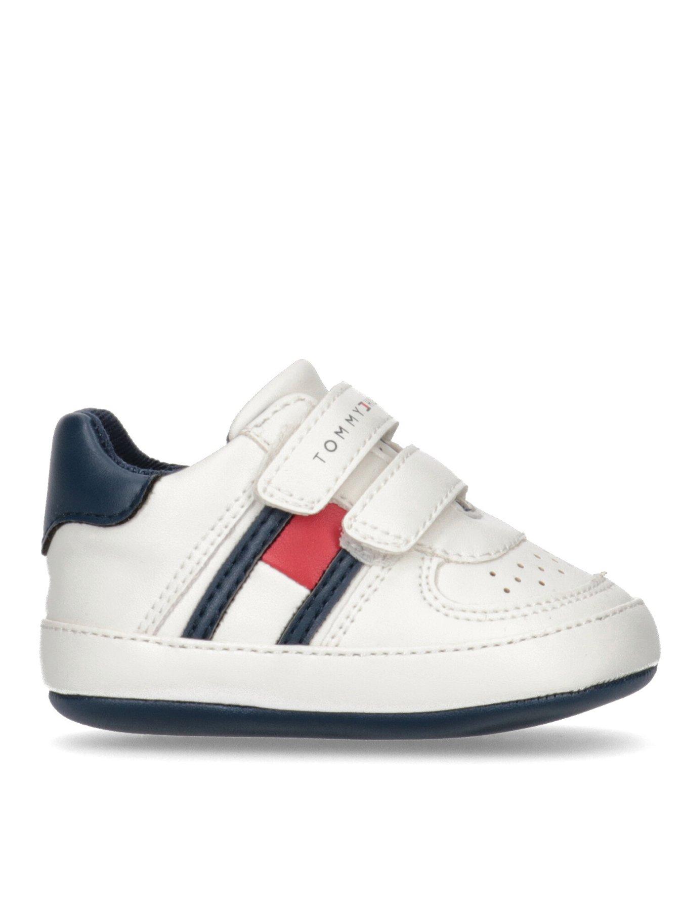 Tommy Hilfiger, Shoes, Tommy Hilfiger Toddler Red Racer Loop Hook  Sneakers Size 6