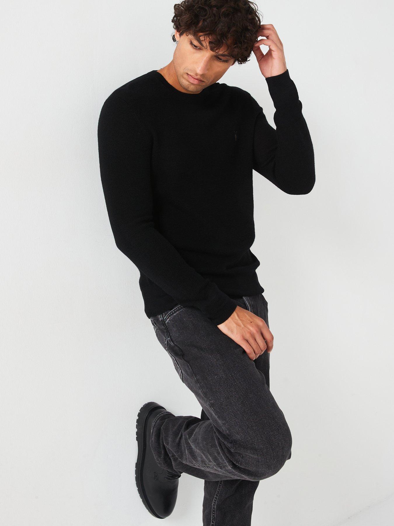 allsaints-ivar-merino-crew-neck-knitted-jumper-blackdetail