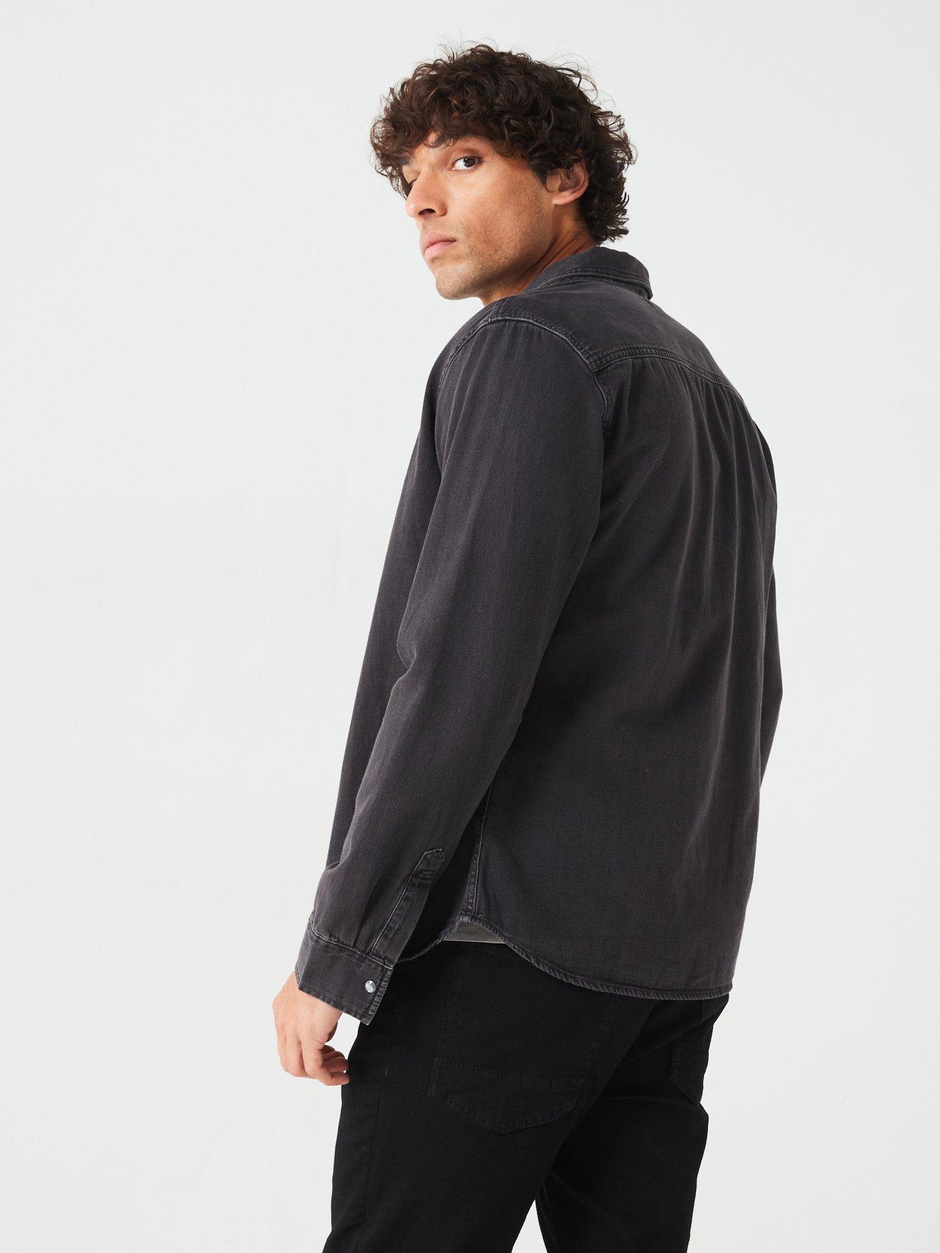 allsaints-gleason-long-sleeve-shirt-blackstillFront