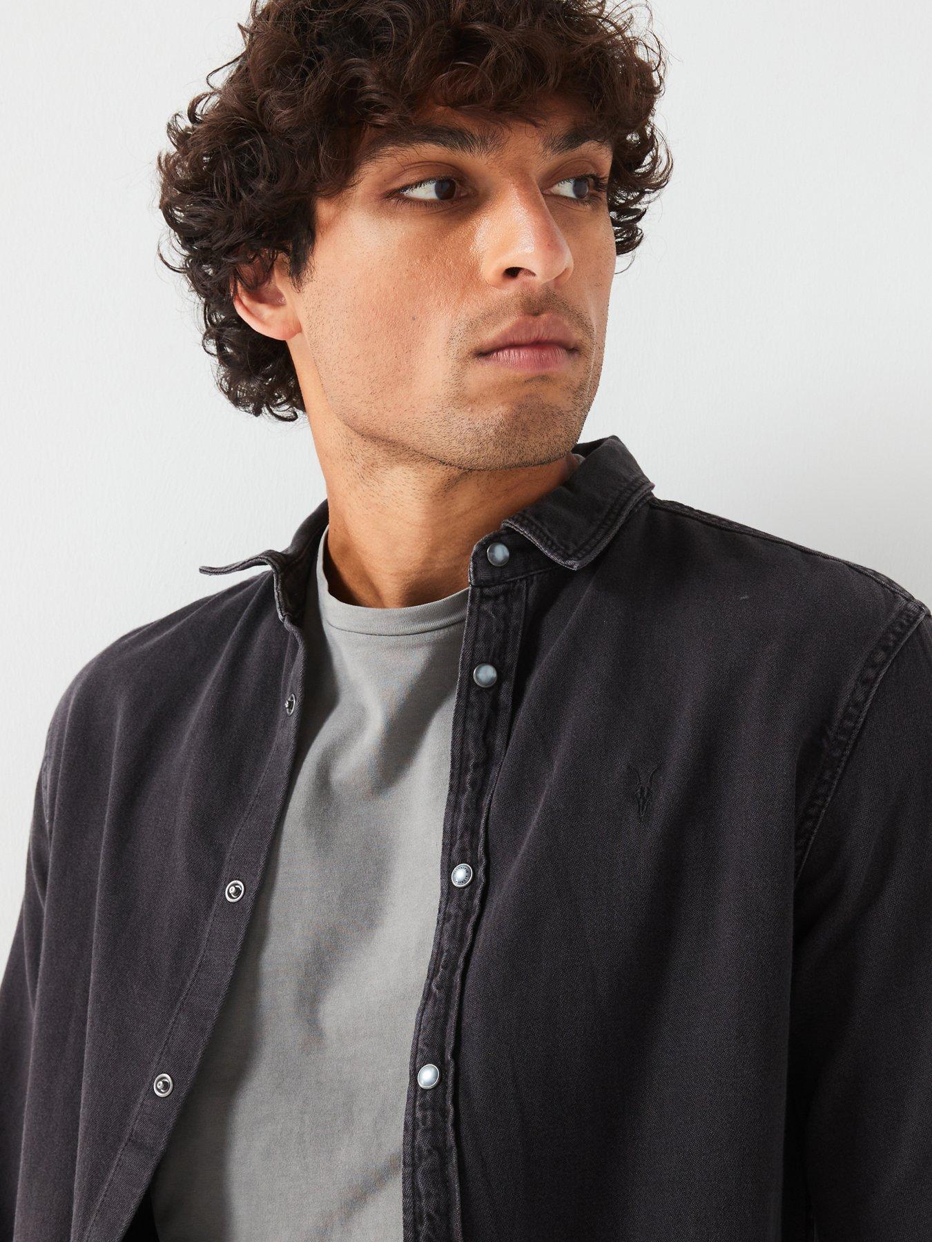 allsaints-gleason-long-sleeve-shirt-blackoutfit