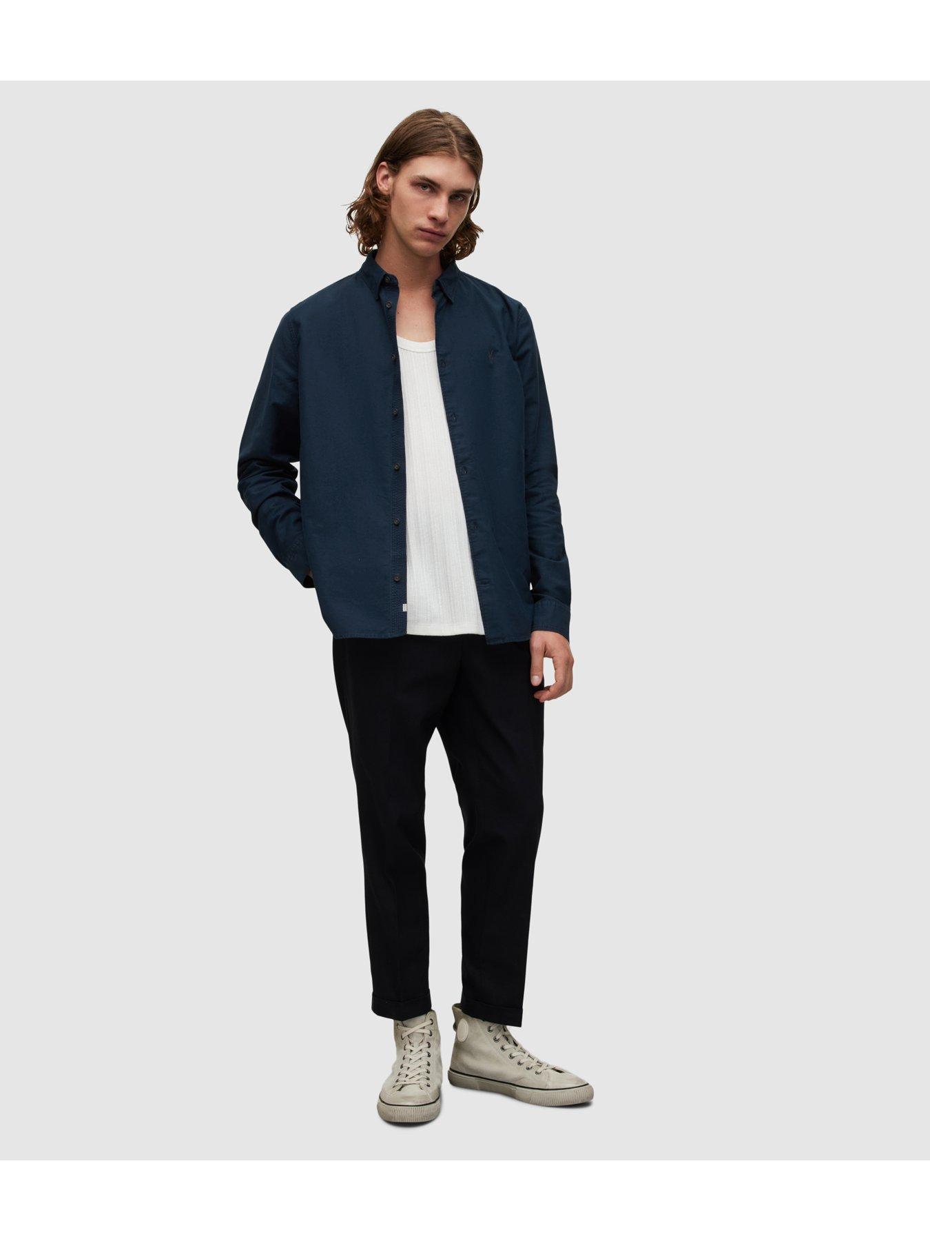 allsaints-hawthorne-long-sleeve-shirt-navystillFront